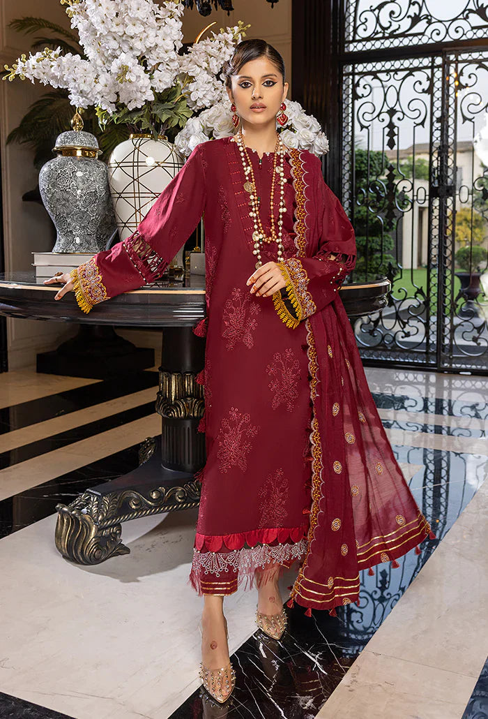 Humdum | Charlotte Chikankari Lawn | D08 - Official HumDum stockist in UK - Sakeena London