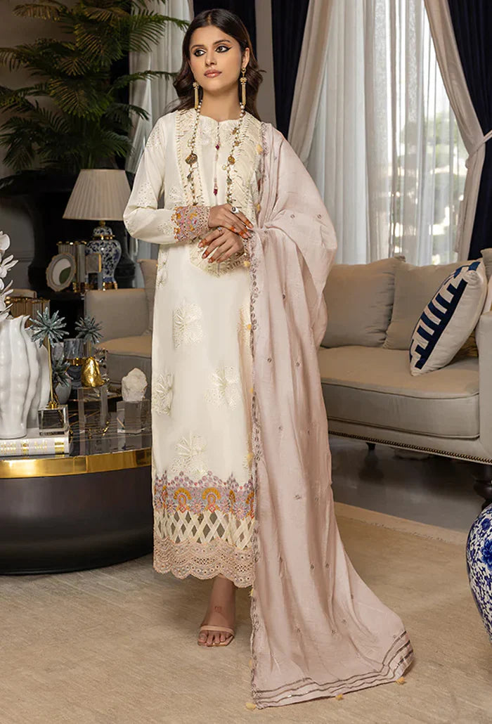 Humdum | Charlotte Chikankari Lawn | D04 - Official HumDum stockist in UK - Sakeena London