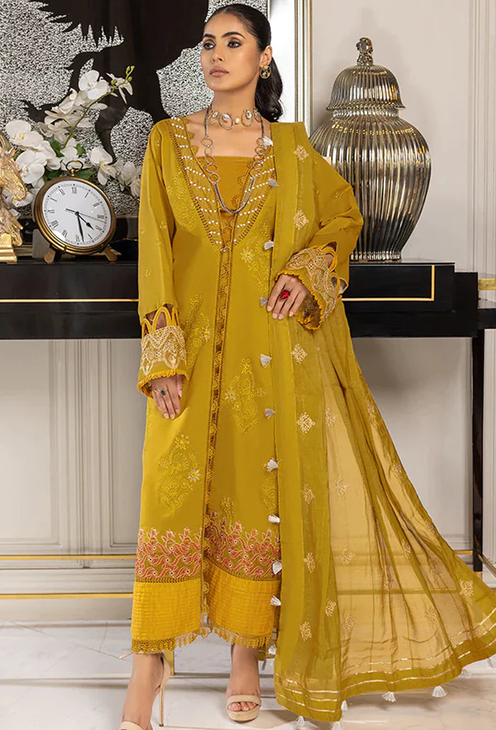 Humdum | Charlotte Chikankari Lawn | D03 - Official Humdum stockist in UK - Sakeena London
