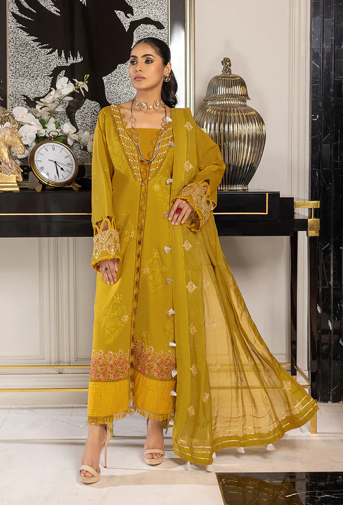 Humdum | Charlotte Chikankari Lawn | D03 - Official Humdum stockist in UK - Sakeena London