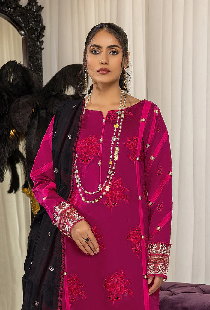 Humdum | Charlotte Chikankari Lawn | D01 - Official HumDum stockist in UK - Sakeena London