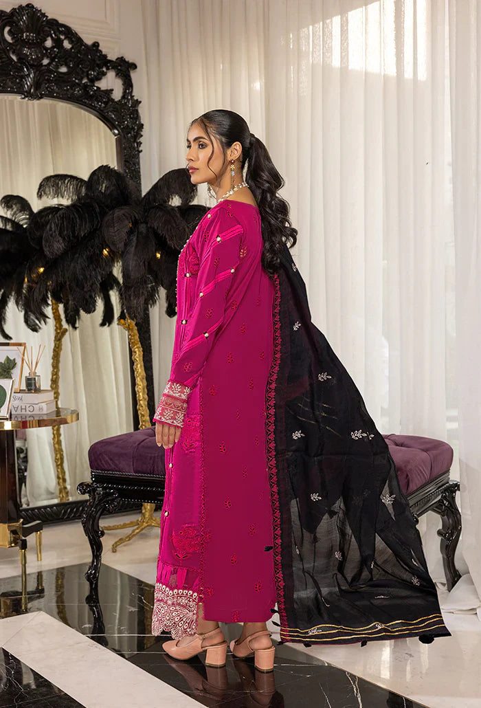 Humdum | Charlotte Chikankari Lawn | D01 - Official HumDum stockist in UK - Sakeena London