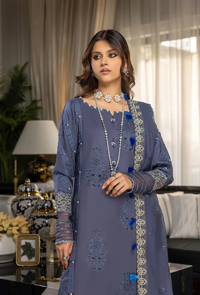 Humdum | Charlotte Chikankari Lawn | D02 - Official HumDum stockist in UK - Sakeena London