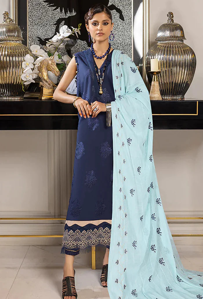 Humdum | Charlotte Chikankari Lawn | D09 - Official HumDum stockist in UK - Sakeena London