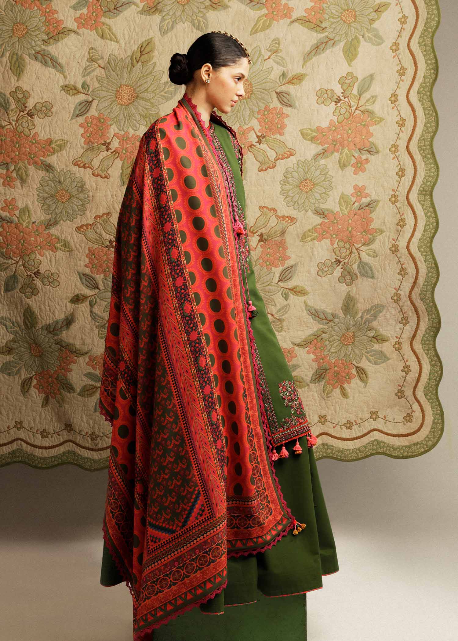 Hussain Rehar | Winter Shawl Khaddar 23 | Taal - Official Hussain Rehar stockist in UK - Sakeena London