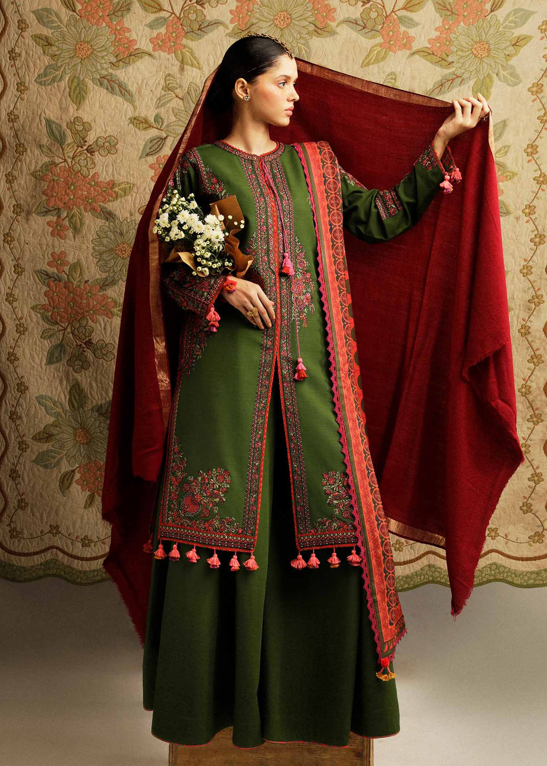 Hussain Rehar | Winter Shawl Khaddar 23 | Taal - Official Hussain Rehar stockist in UK - Sakeena London