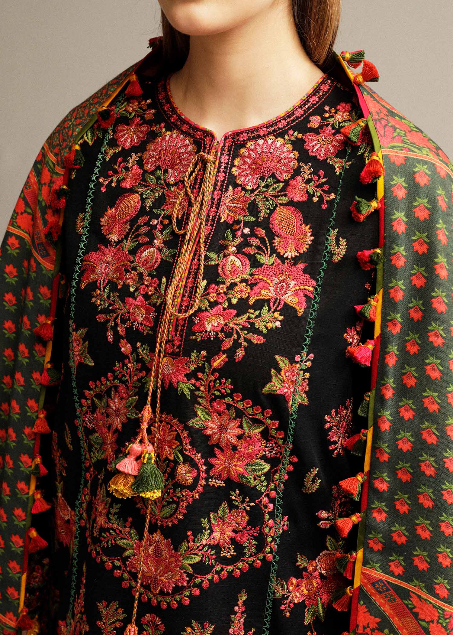 Hussain Rehar | Winter Shawl Khaddar 23 | Raat - Official Hussain Rehar stockist in UK - Sakeena London
