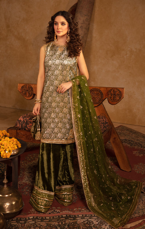 Maya | Raazi Velvet 24 | GULZAR - Official Maya stockist in UK - Sakeena London