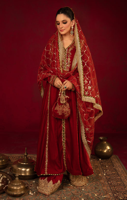 Maya | Raazi Velvet 24 | IMROZ - Official Maya stockist in UK - Sakeena London