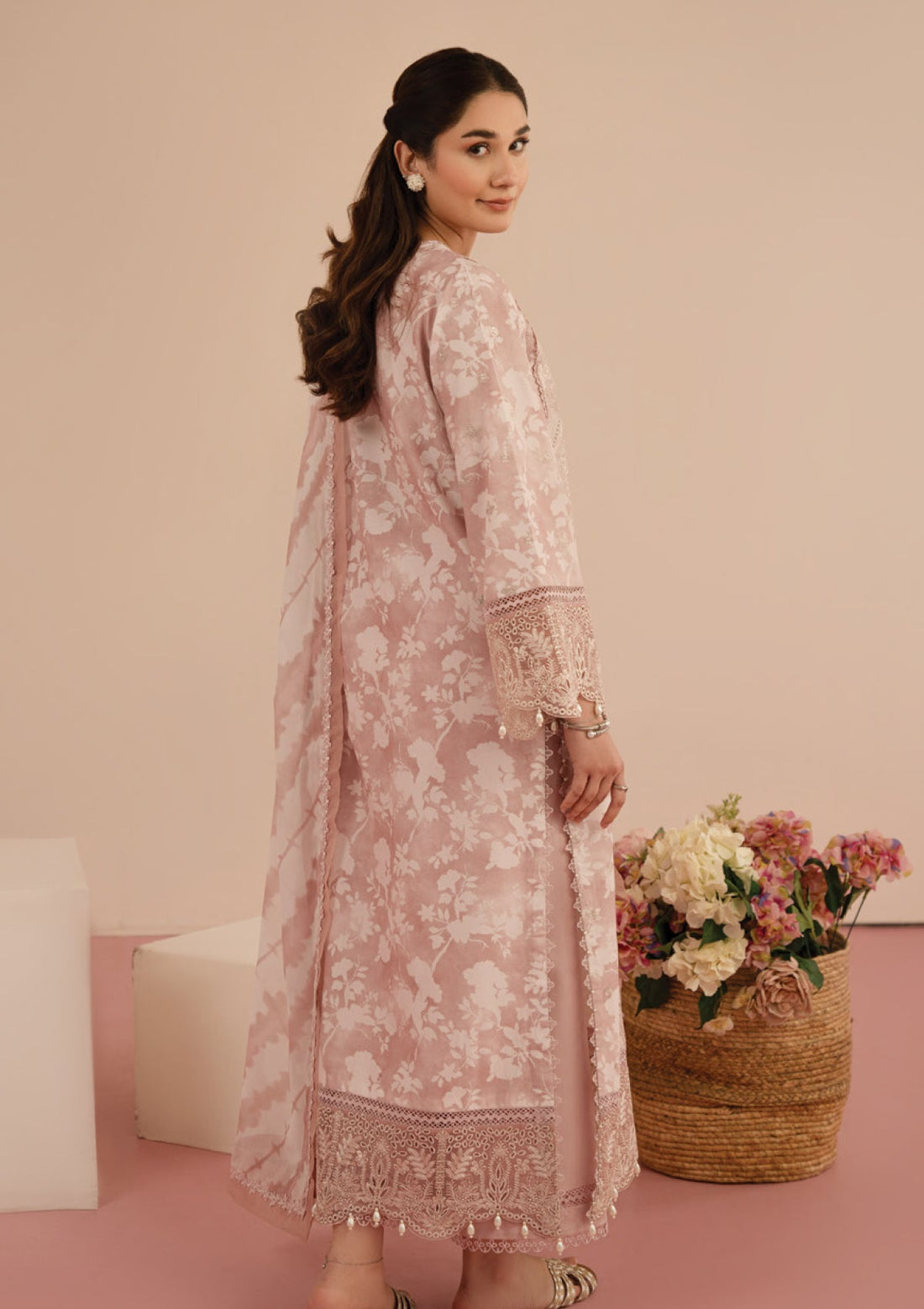 Lawn - Afrozeh - Floral Charm - AFC25#08 - Myrtle