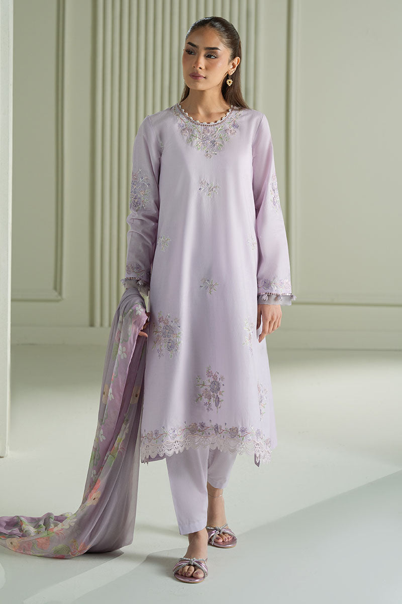 Mahnur | Twilight Luxury Lawn 25 | VIOLET VEIL - Official Cross Stitch stockist in UK - Sakeena London