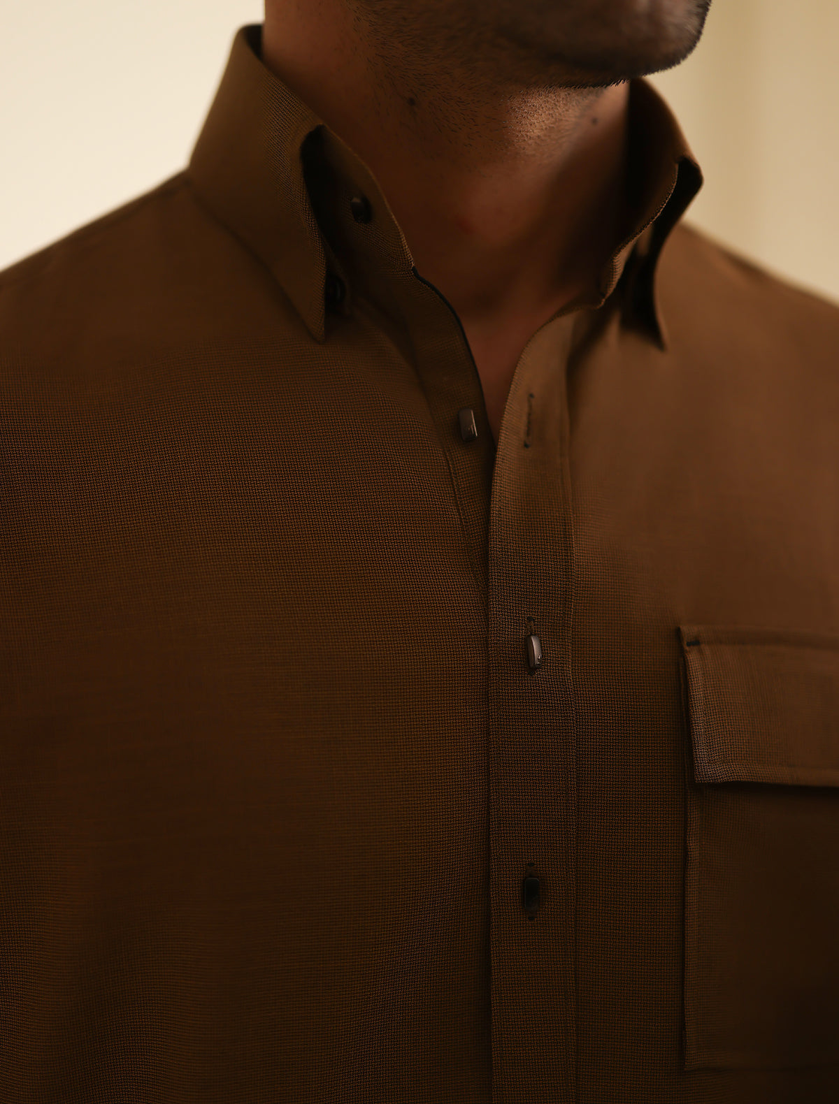 Pakistani Menswear | Ismail Farid - TAN KURTA PAJAMA - Official Sakeena London Ltd. stockist in UK - Sakeena London