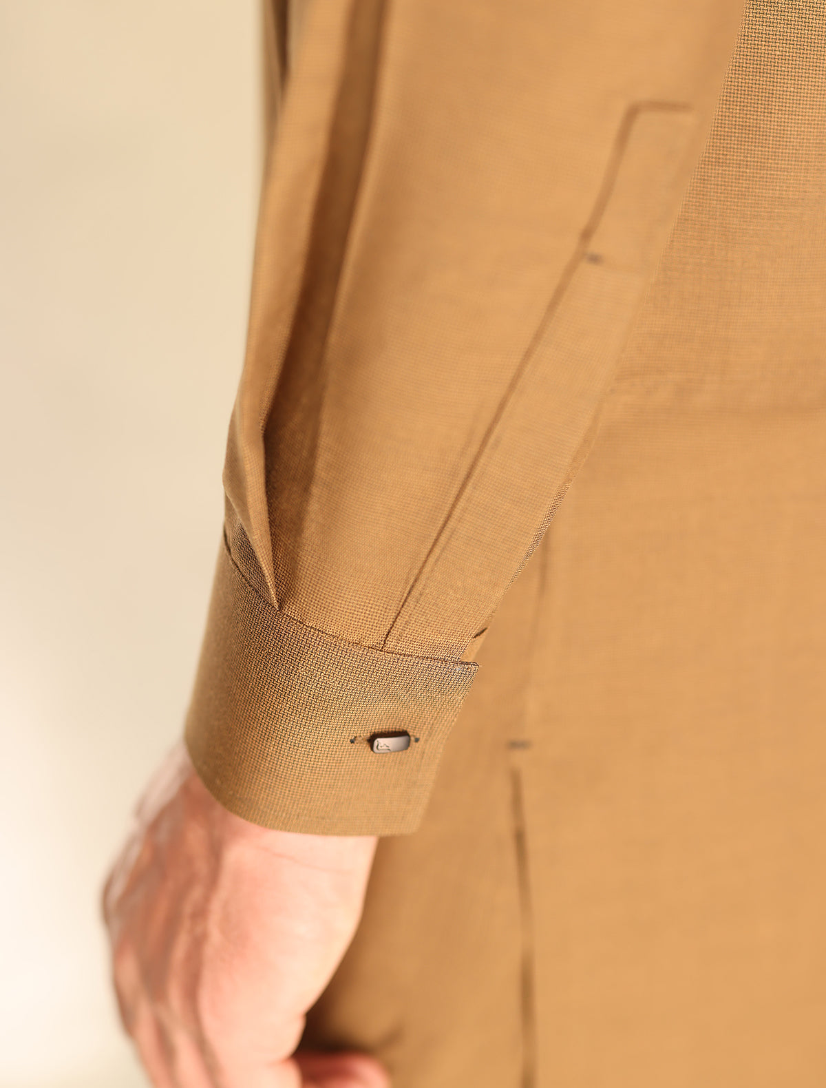Pakistani Menswear | Ismail Farid - TAN KURTA PAJAMA - Official Sakeena London Ltd. stockist in UK - Sakeena London