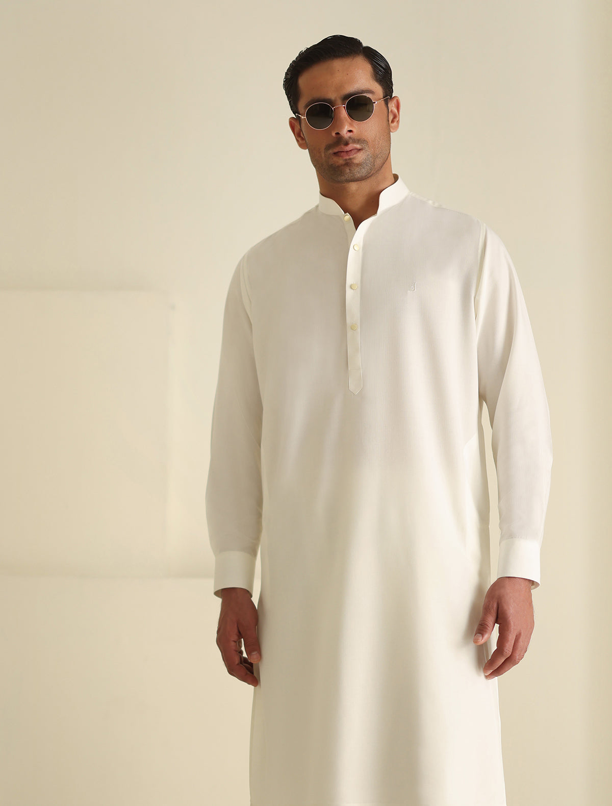 Pakistani Menswear | Ismail Farid - CREAM KAMEEZ SHALWAR - Official Sakeena London Ltd. stockist in UK - Sakeena London
