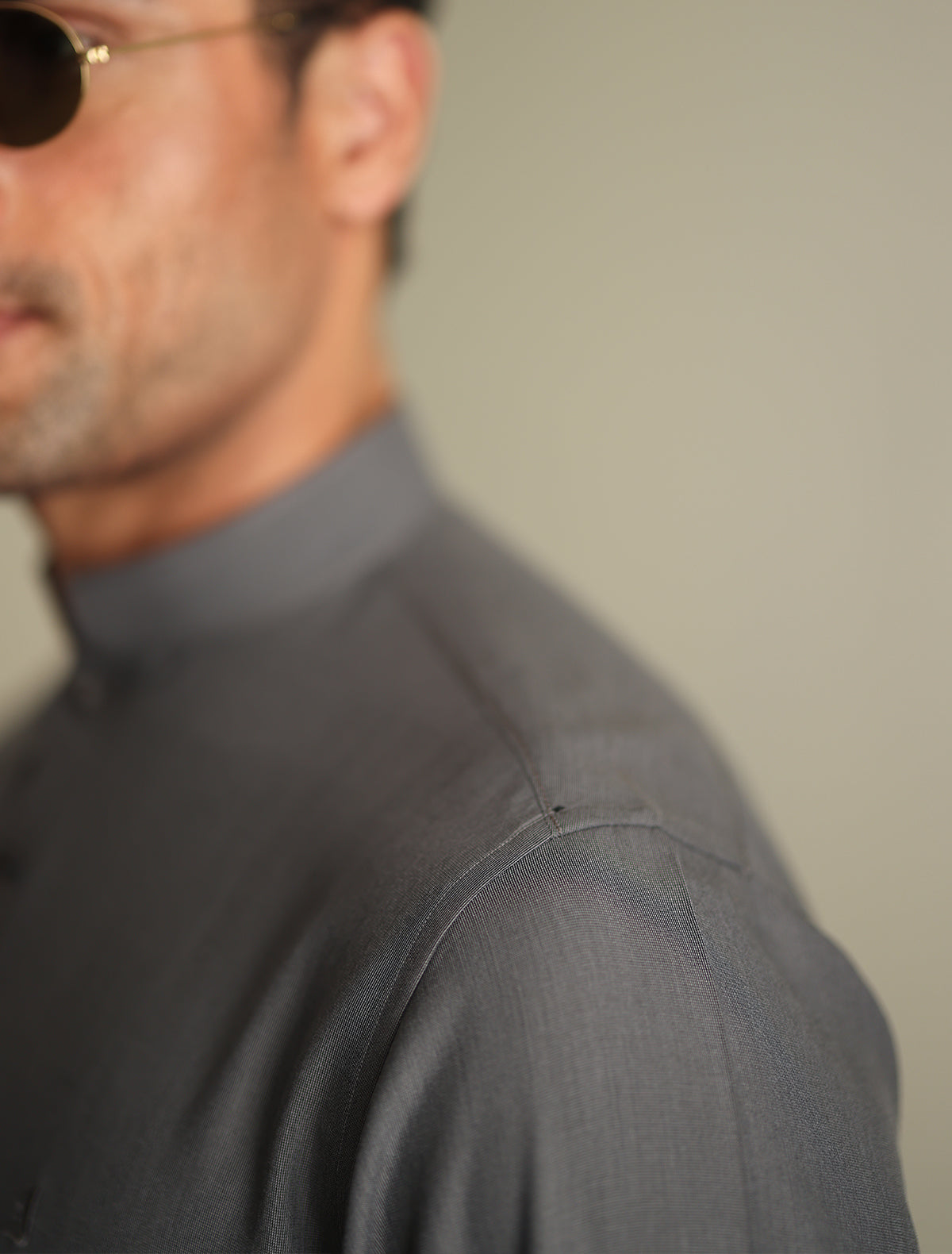 Pakistani Menswear | Ismail Farid - STEEL GREY KAMEEZ SHALWAR - Official Sakeena London Ltd. stockist in UK - Sakeena London