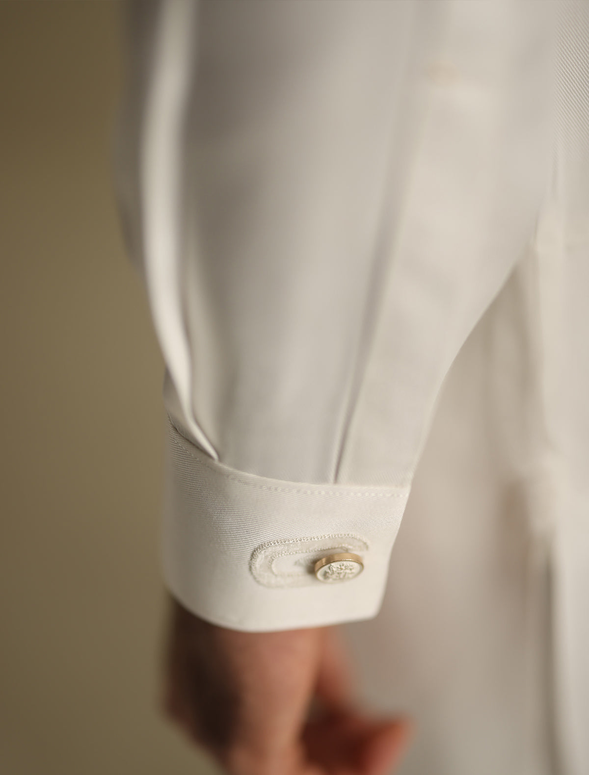 Pakistani Menswear | Ismail Farid - OFF-WHITE BUTTON-DOWN KAMEEZ SHALWAR - Official Sakeena London Ltd. stockist in UK - Sakeena London