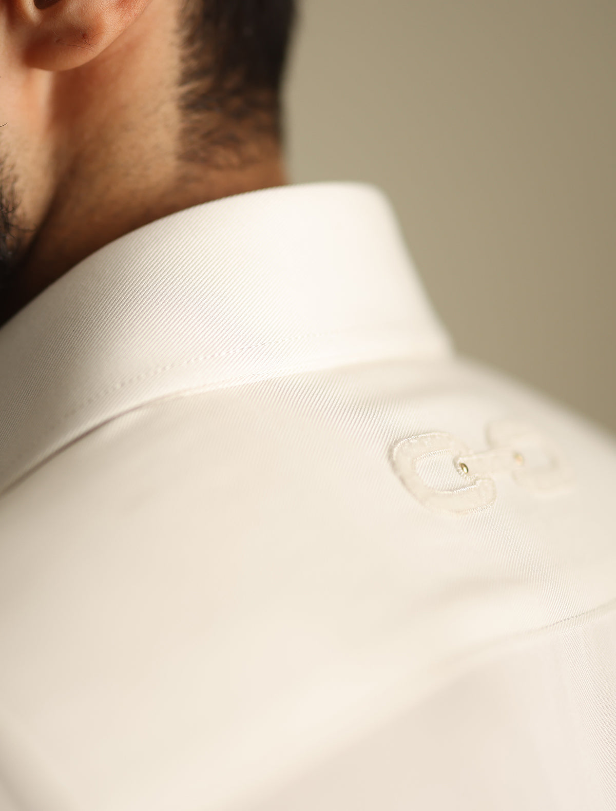 Pakistani Menswear | Ismail Farid - PEARL WHITE APPLIQUE KAMEEZ SHALWAR - Official Sakeena London Ltd. stockist in UK - Sakeena London