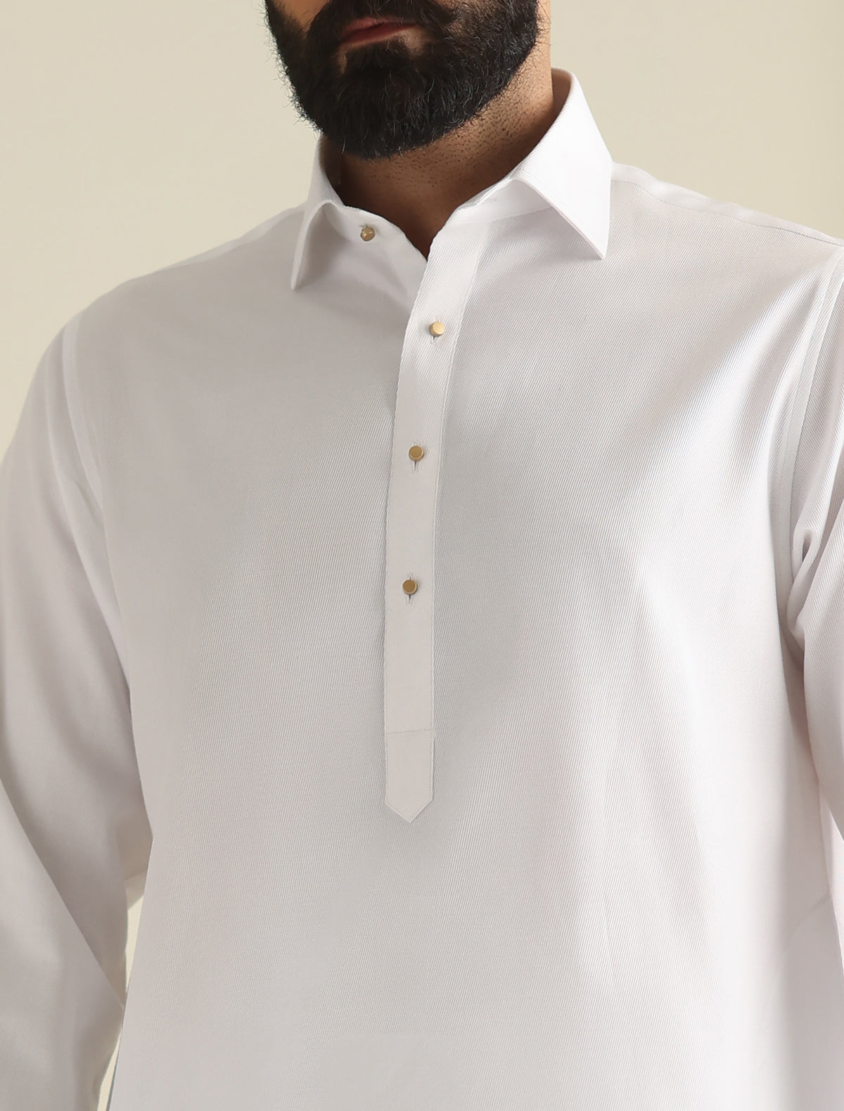 Pakistani Menswear | Ismail Farid - WHITE TWILL KAMEEZ SHALWAR - Official Sakeena London Ltd. stockist in UK - Sakeena London