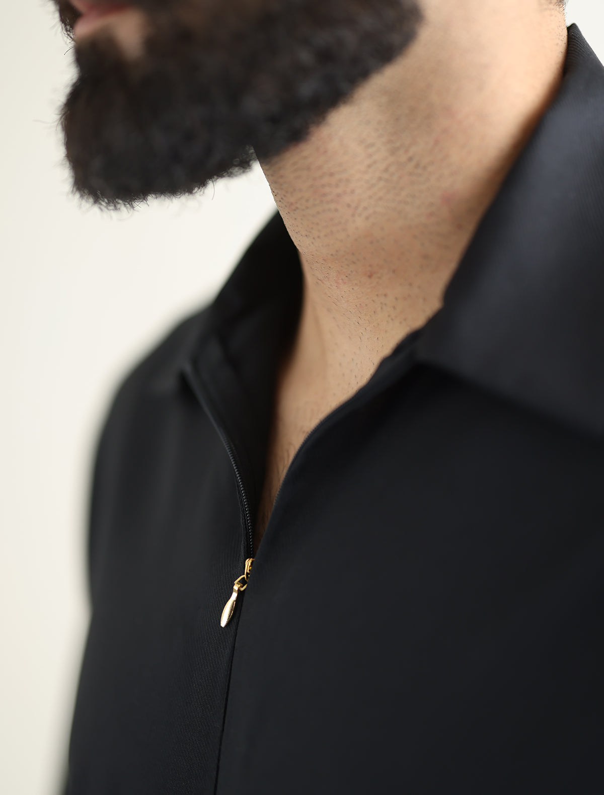 Pakistani Menswear | Ismail Farid - BLACK DESIGNER KURTA PAJAMA - Official Sakeena London Ltd. stockist in UK - Sakeena London