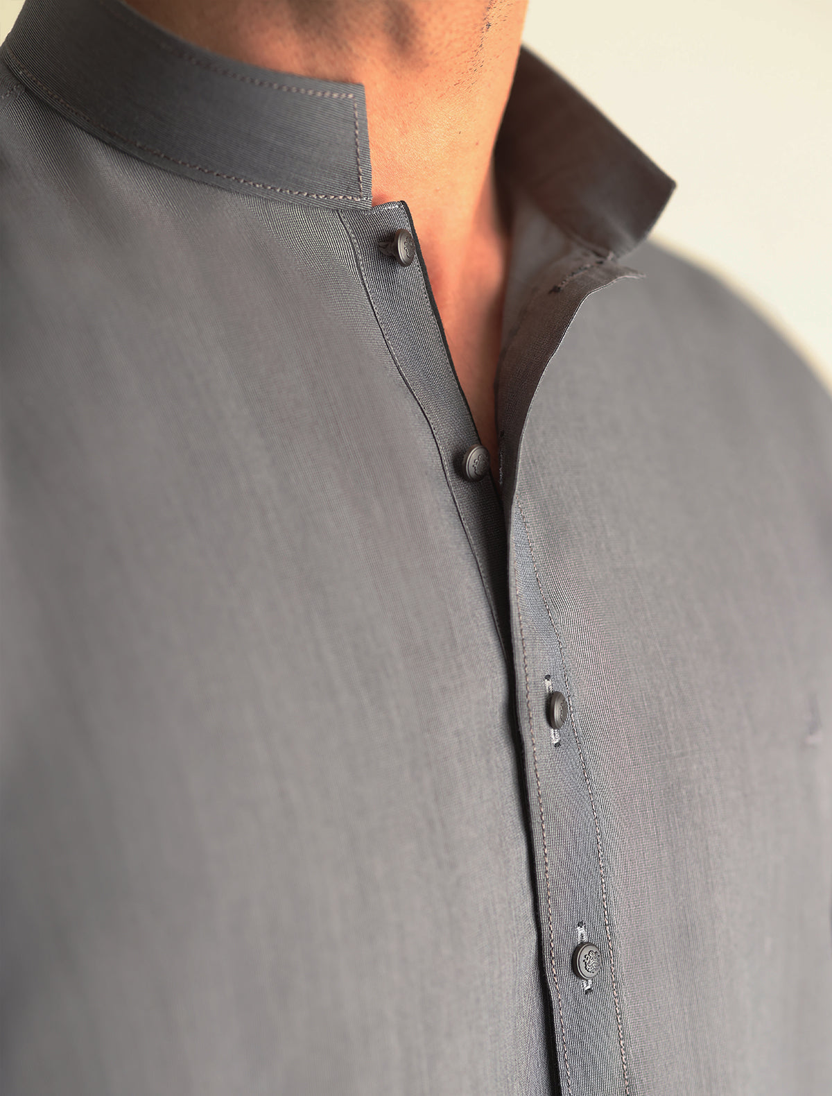 Pakistani Menswear | Ismail Farid - STEEL GREY KAMEEZ SHALWAR - Official Sakeena London Ltd. stockist in UK - Sakeena London