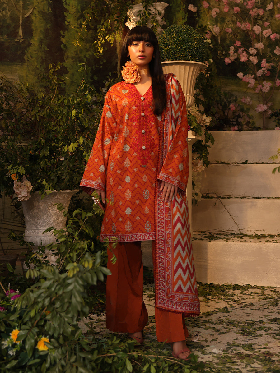 Salitex | Izel Lawn 24 | 3PC UNSTITCHED DIGITAL PRINTED & EMBROIDERED LAWN SUIT - Official Salitex stockist in UK - Sakeena London
