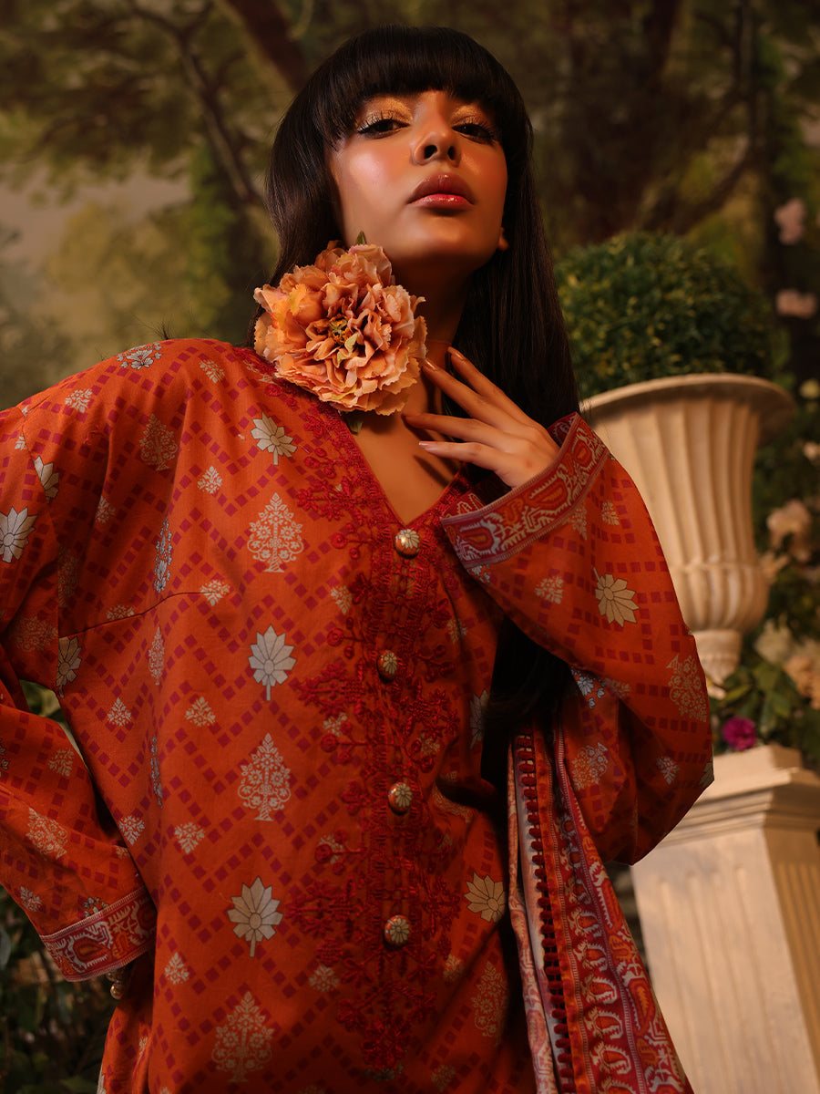 Salitex | Izel Lawn 24 | 3PC UNSTITCHED DIGITAL PRINTED & EMBROIDERED LAWN SUIT - Official Salitex stockist in UK - Sakeena London