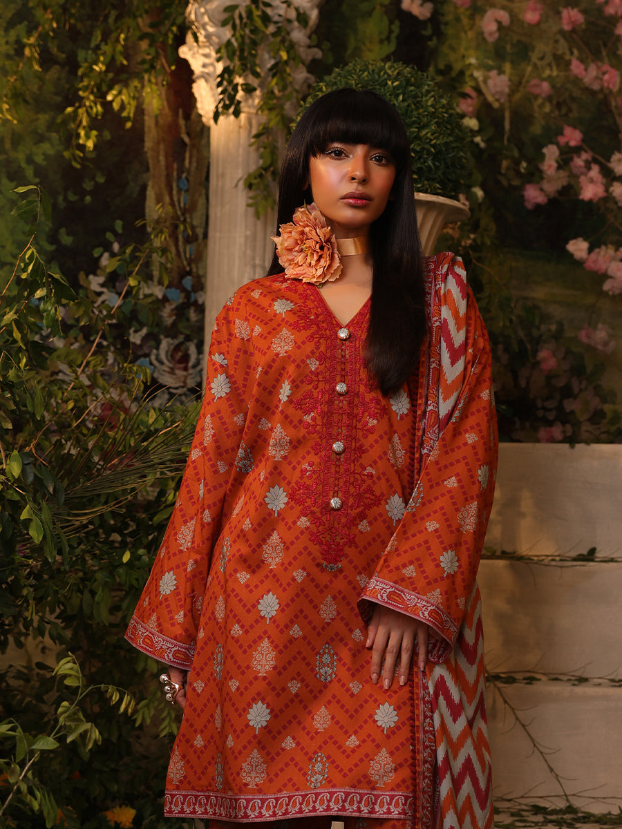 Salitex | Izel Lawn 24 | 3PC UNSTITCHED DIGITAL PRINTED & EMBROIDERED LAWN SUIT - Official Salitex stockist in UK - Sakeena London
