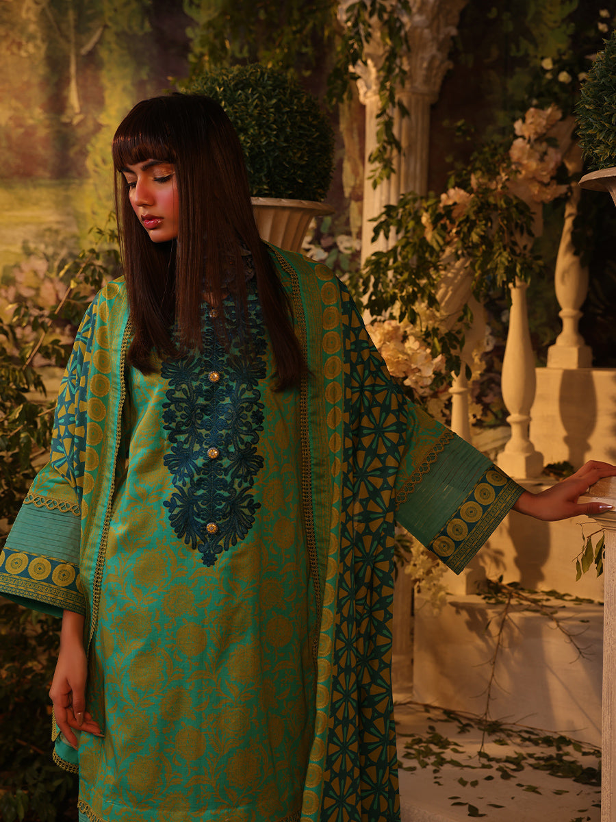 Salitex | Izel Lawn 24 | 3PC UNSTITCHED DIGITAL PRINTED & EMBROIDERED LAWN SUIT - Official Salitex stockist in UK - Sakeena London