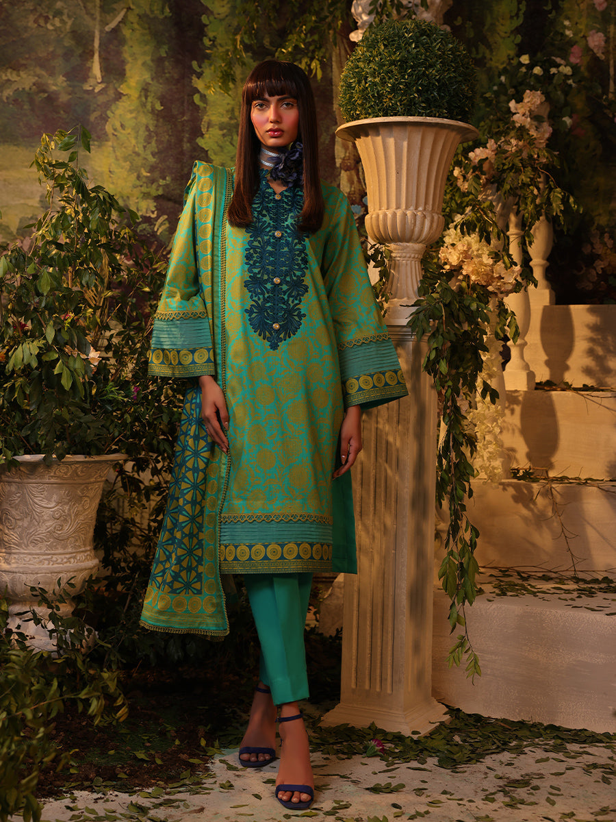 Salitex | Izel Lawn 24 | 3PC UNSTITCHED DIGITAL PRINTED & EMBROIDERED LAWN SUIT - Official Salitex stockist in UK - Sakeena London