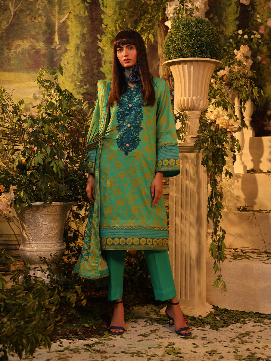 Salitex | Izel Lawn 24 | 3PC UNSTITCHED DIGITAL PRINTED & EMBROIDERED LAWN SUIT - Official Salitex stockist in UK - Sakeena London