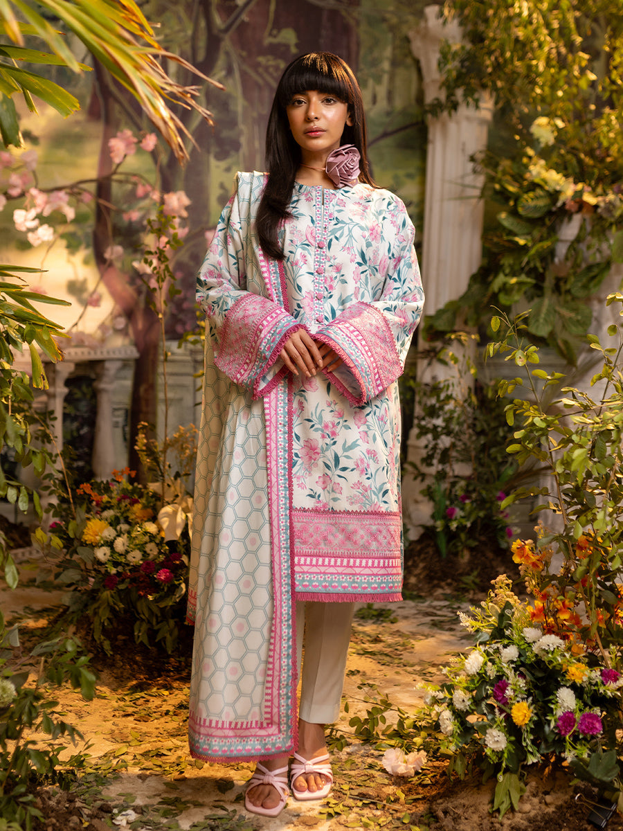 Salitex | Izel Lawn 24 | 3PC UNSTITCHED DIGITAL PRINTED & EMBROIDERED LAWN SUIT - Official Salitex stockist in UK - Sakeena London