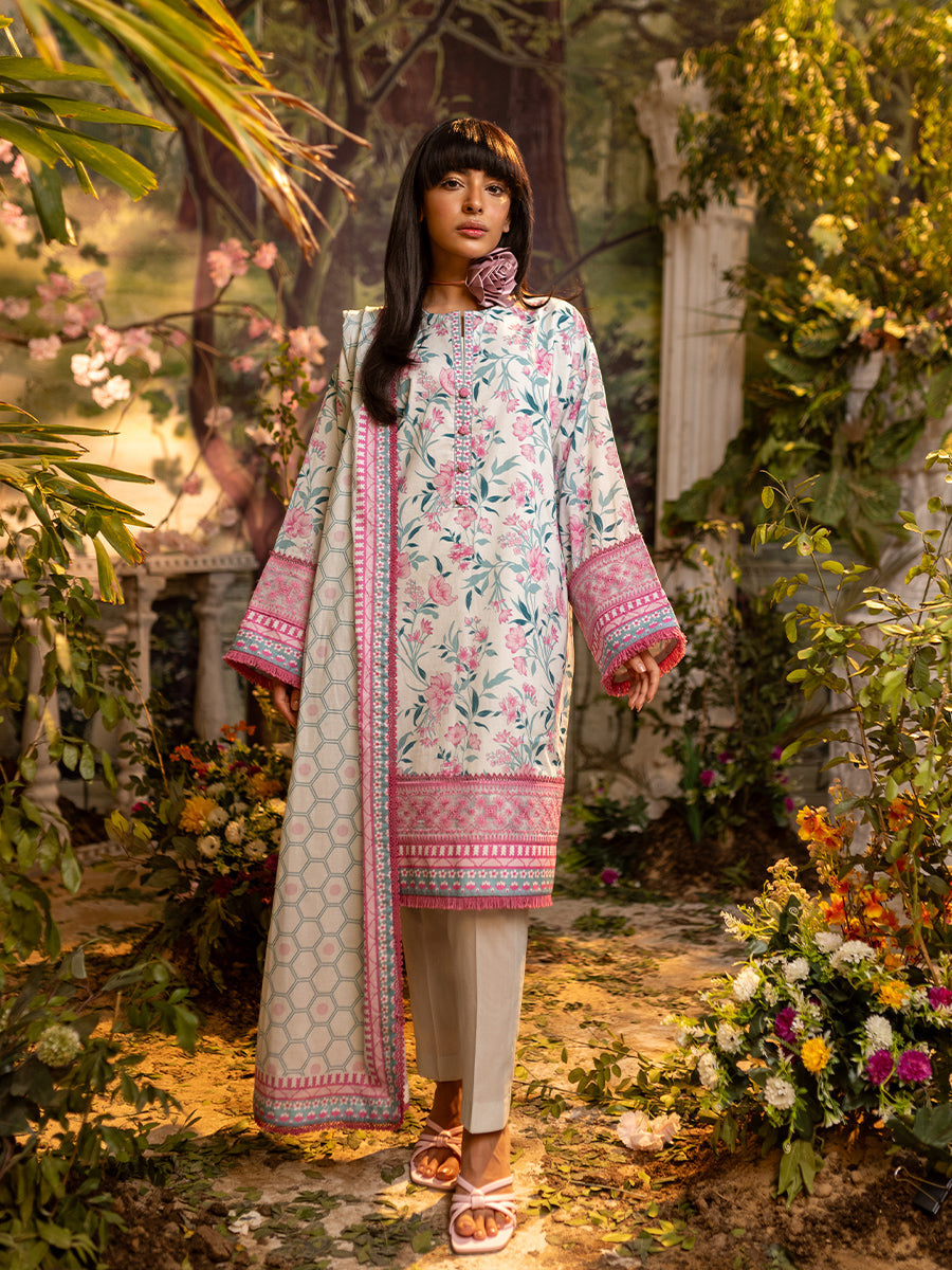 Salitex | Izel Lawn 24 | 3PC UNSTITCHED DIGITAL PRINTED & EMBROIDERED LAWN SUIT - Official Salitex stockist in UK - Sakeena London