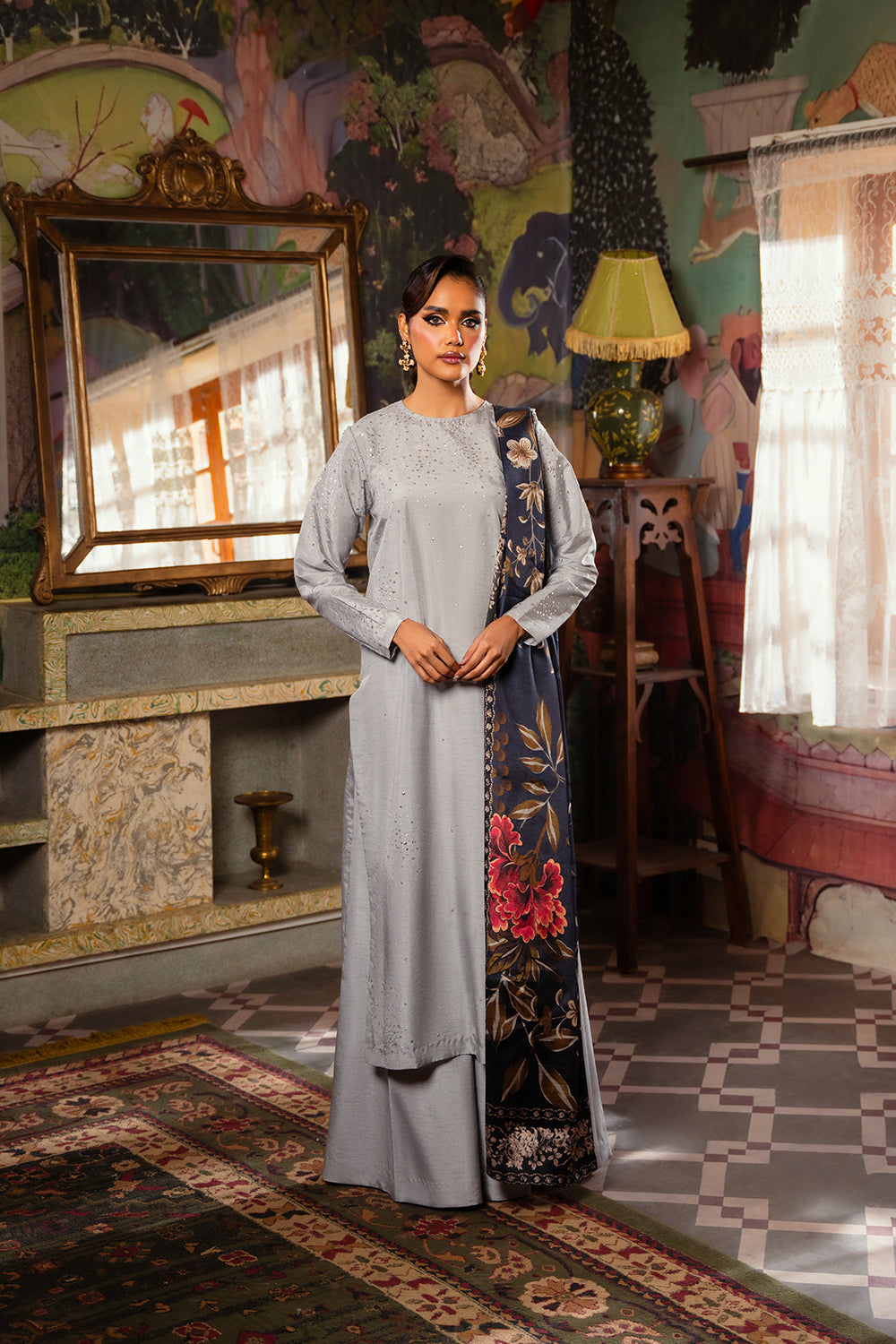 Saira Rizwan | Dahini Silk Pret | SWAN - SRLP04-25 - Official Saira Rizwan stockist in UK - Sakeena London