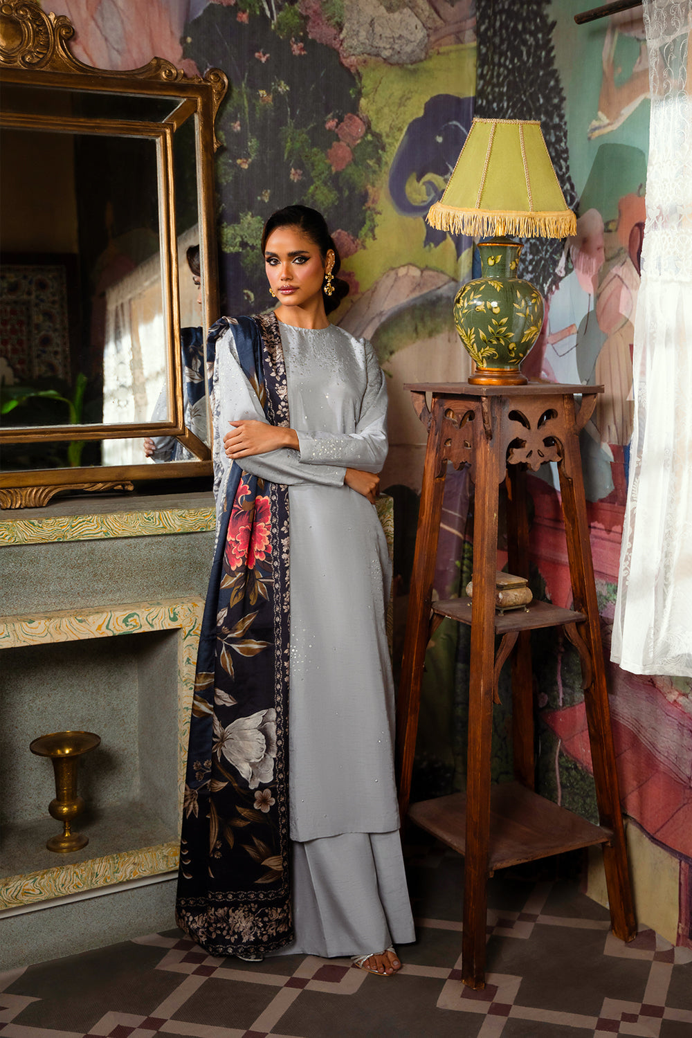 Saira Rizwan | Dahini Silk Pret | SWAN - SRLP04-25 - Official Saira Rizwan stockist in UK - Sakeena London