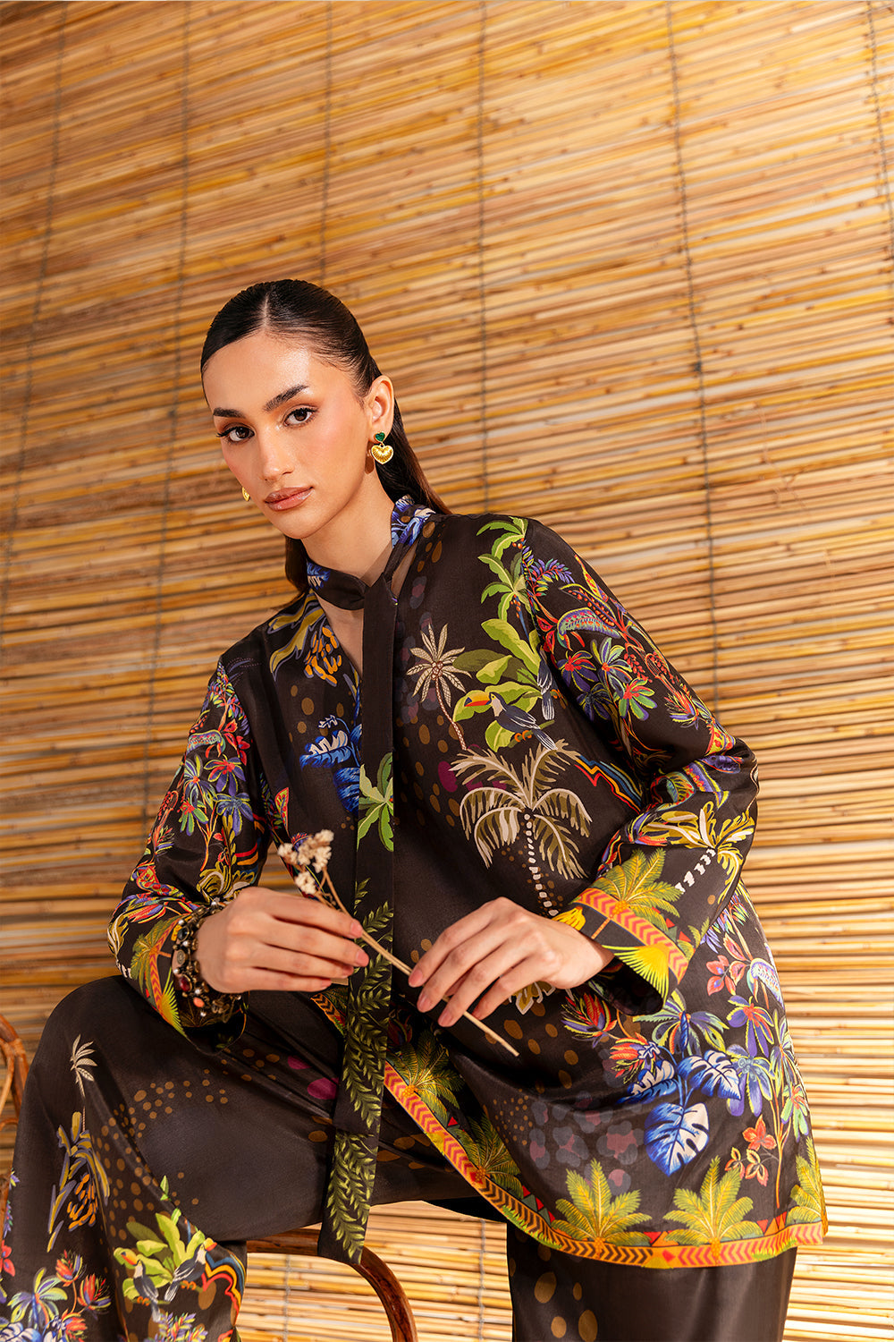 Saira Rizwan | Silk Coords 25 | COCONUT CRUSH - SRSP-25-02 - Official Saira Rizwan stockist in UK - Sakeena London
