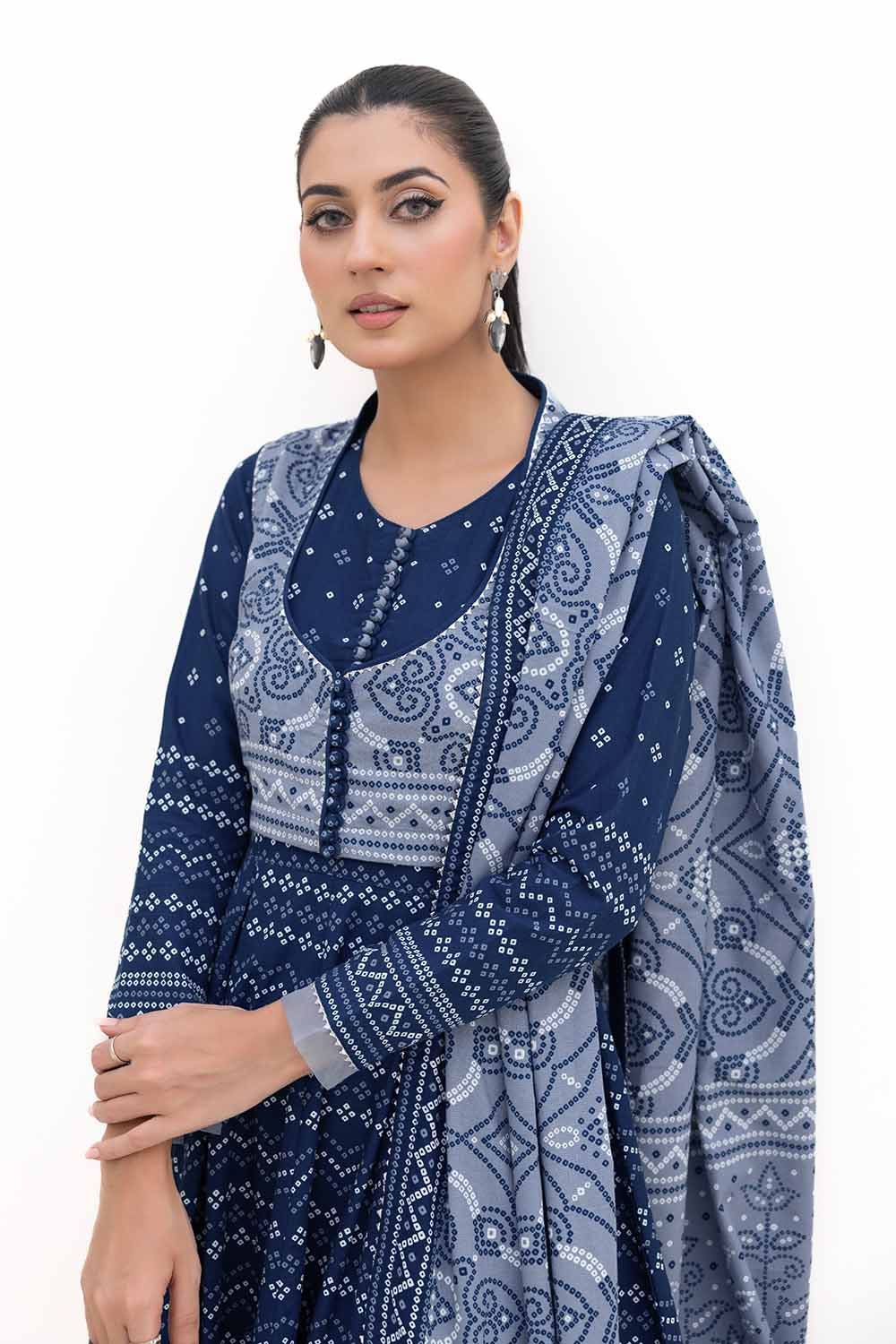 Gul Ahmed | Winter Collection 24 | Thick Khaddar Suit K-42005 T - Official Gul Ahmed stockist in UK - Sakeena London