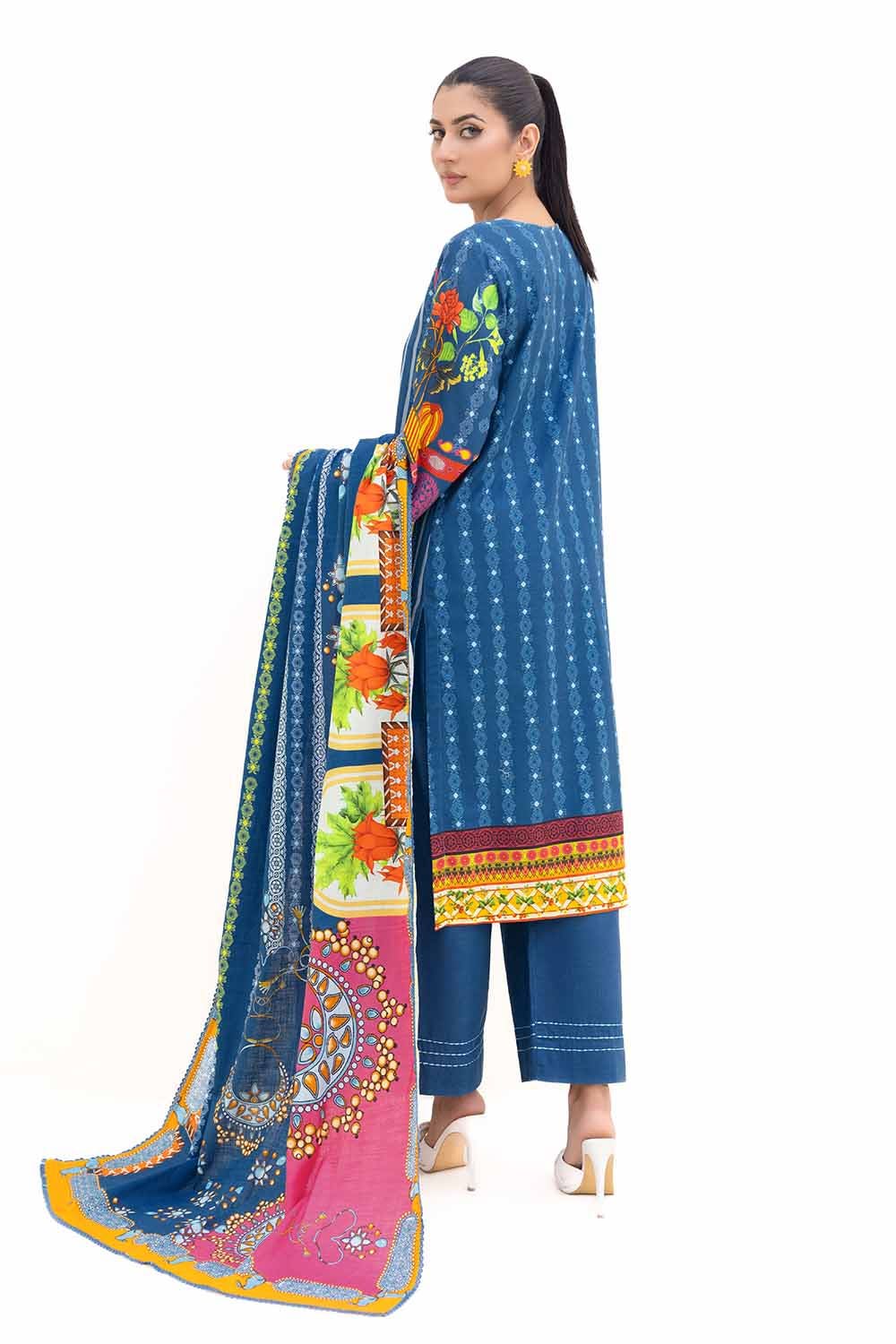 Gul Ahmed | Winter Collection 24 | Thick Khaddar Suit K-42006 T - Official Gul Ahmed stockist in UK - Sakeena London