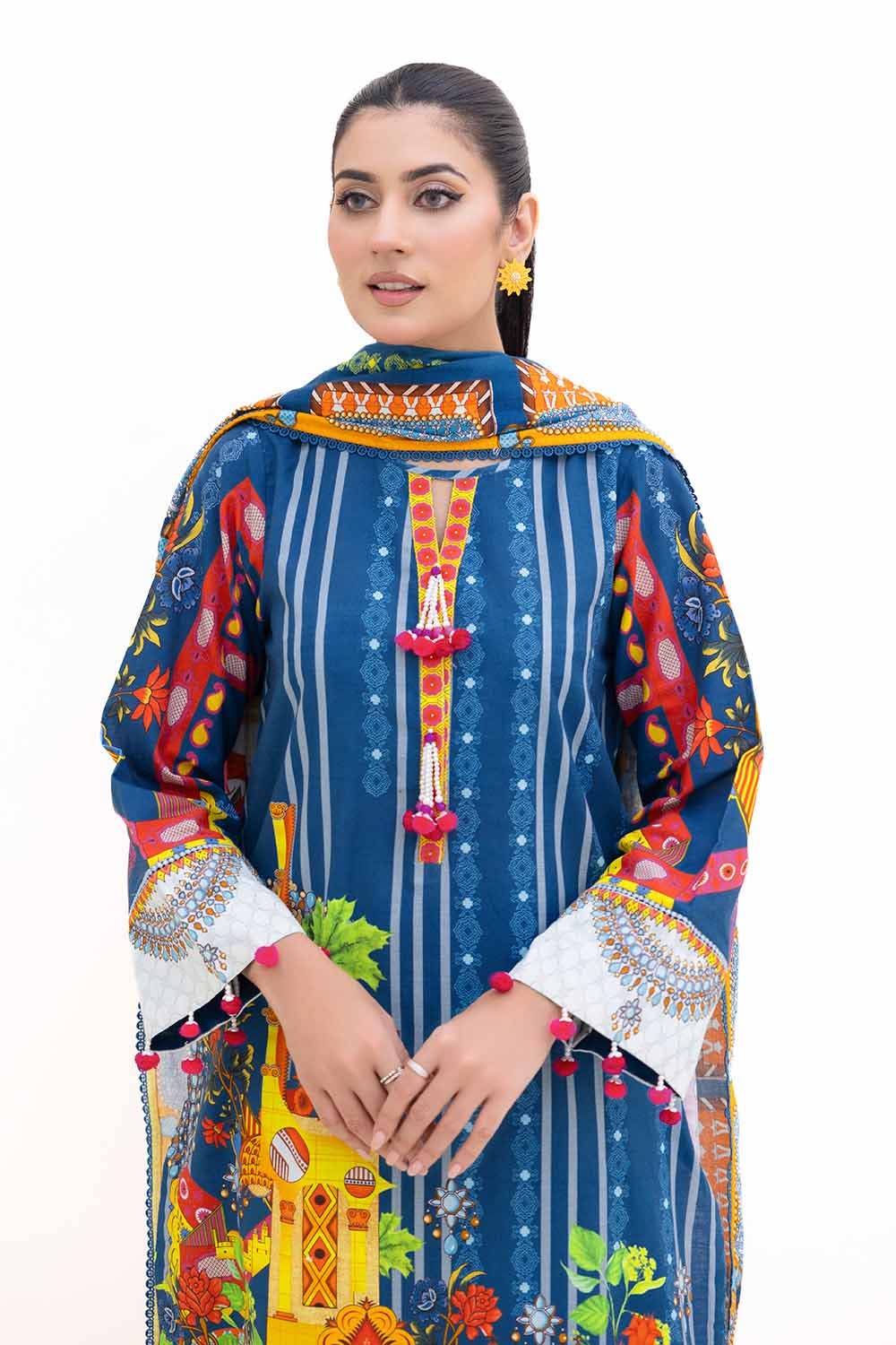 Gul Ahmed | Winter Collection 24 | Thick Khaddar Suit K-42006 T - Official Gul Ahmed stockist in UK - Sakeena London