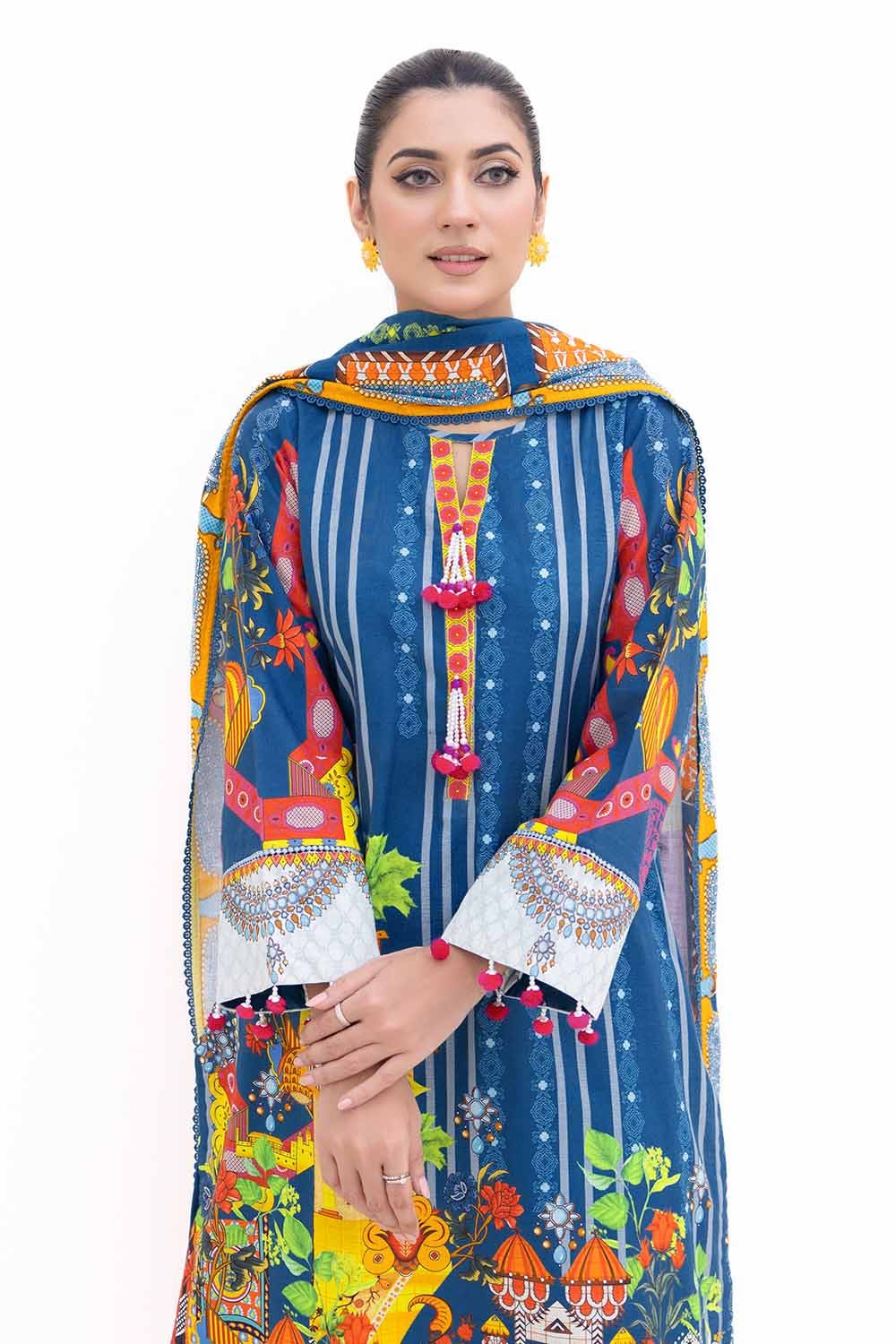 Gul Ahmed | Winter Collection 24 | Thick Khaddar Suit K-42006 T - Official Gul Ahmed stockist in UK - Sakeena London