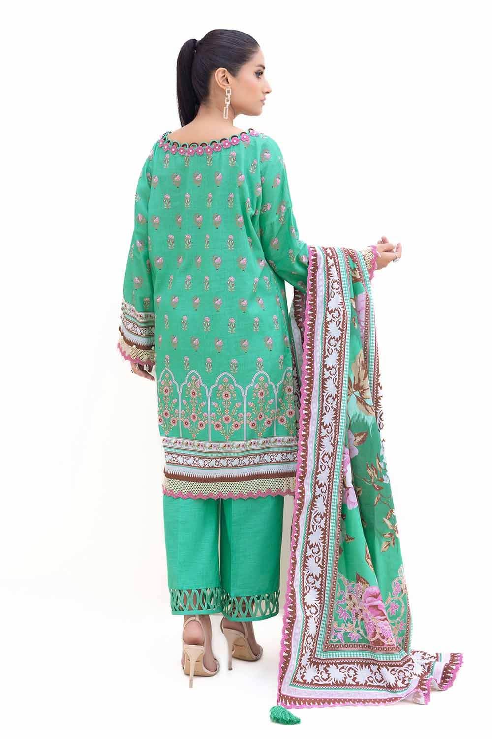 Gul Ahmed | Winter Collection 24 | Thick Khaddar Suit K-42007 T - Official Gul Ahmed stockist in UK - Sakeena London