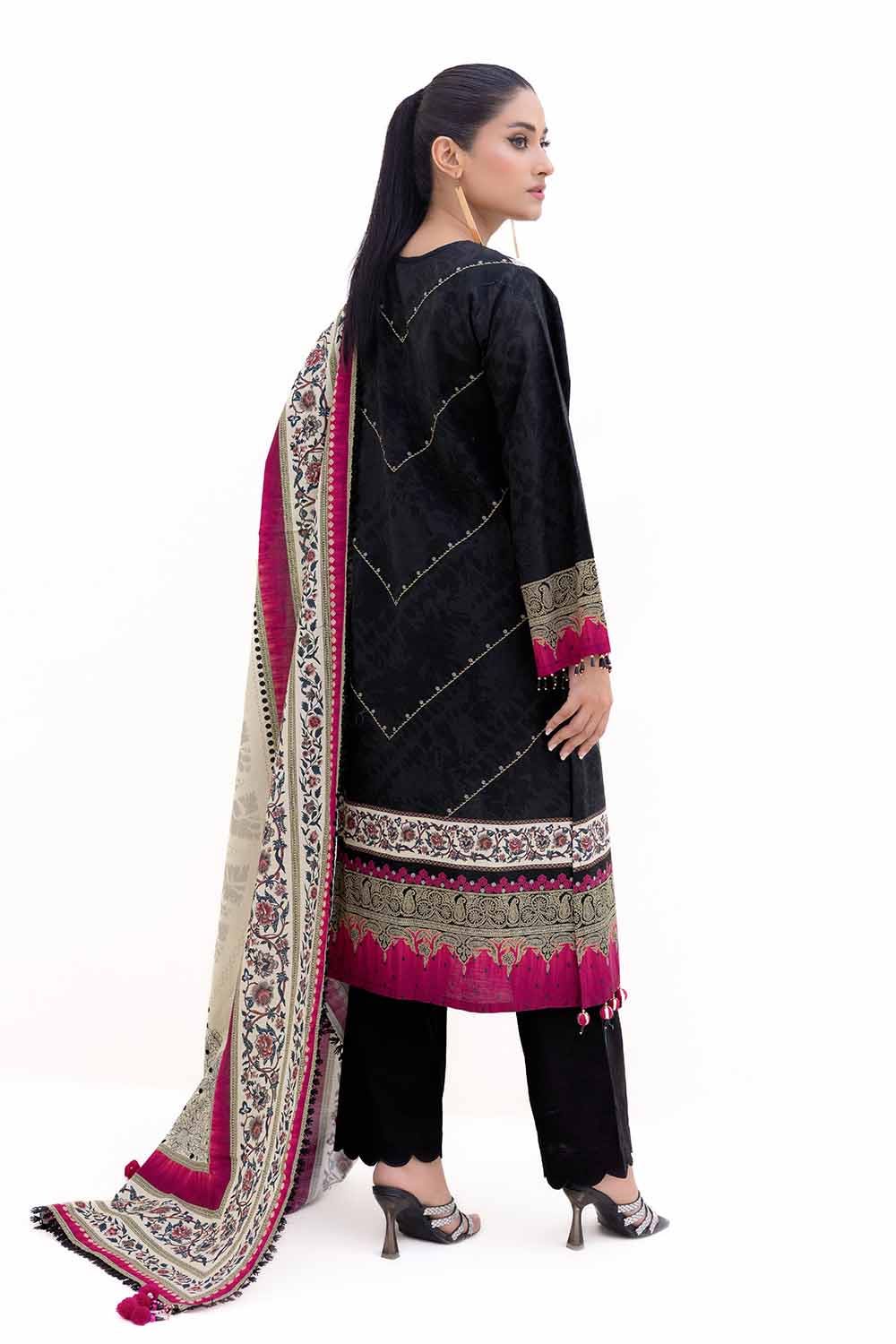 Gul Ahmed | Winter Collection 24 | Khaddar Dupatta K-42012 L - Official Gul Ahmed stockist in UK - Sakeena London