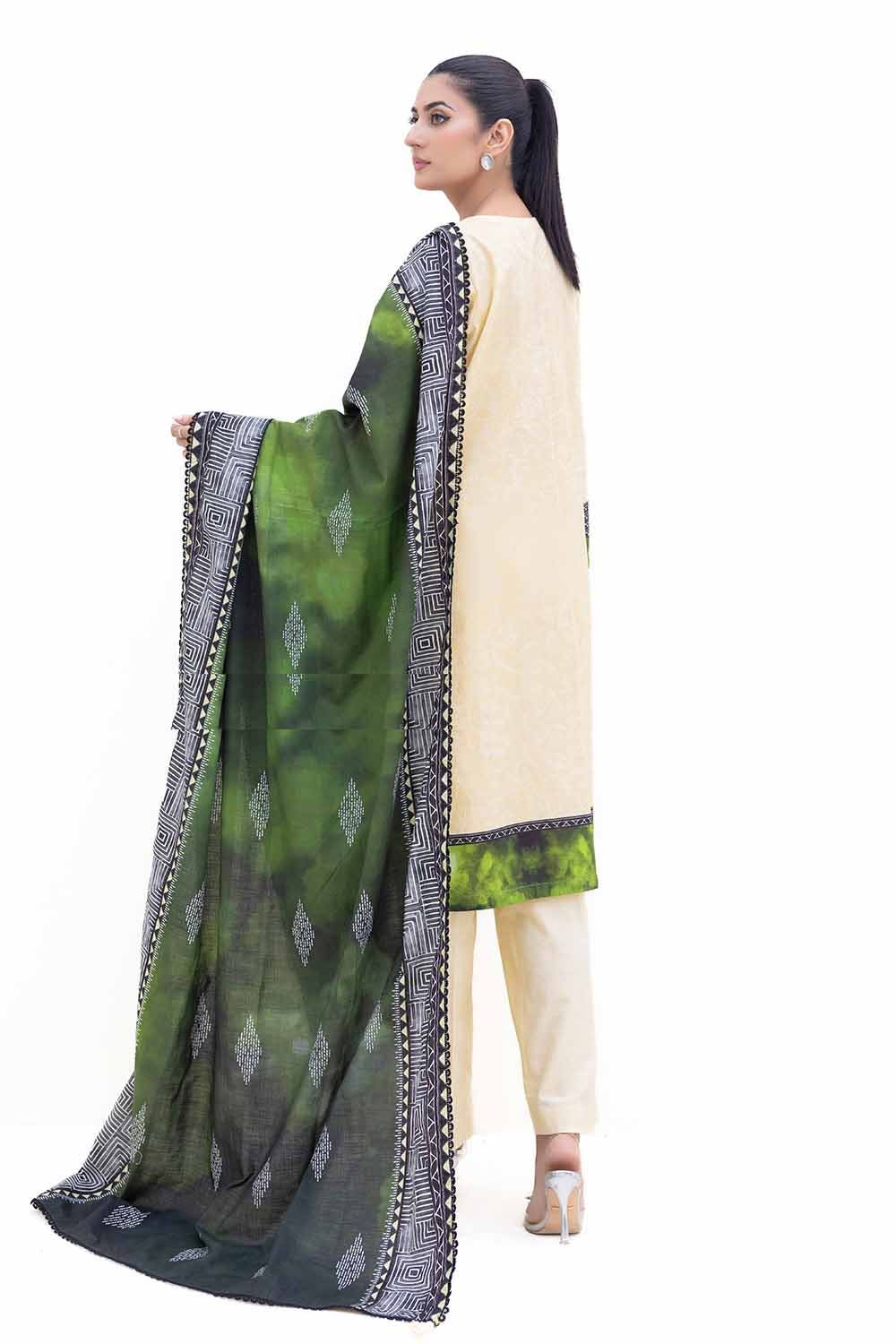 Gul Ahmed | Winter Collection 24 | Khaddar Dupatta K-42013 T - Official Gul Ahmed stockist in UK - Sakeena London