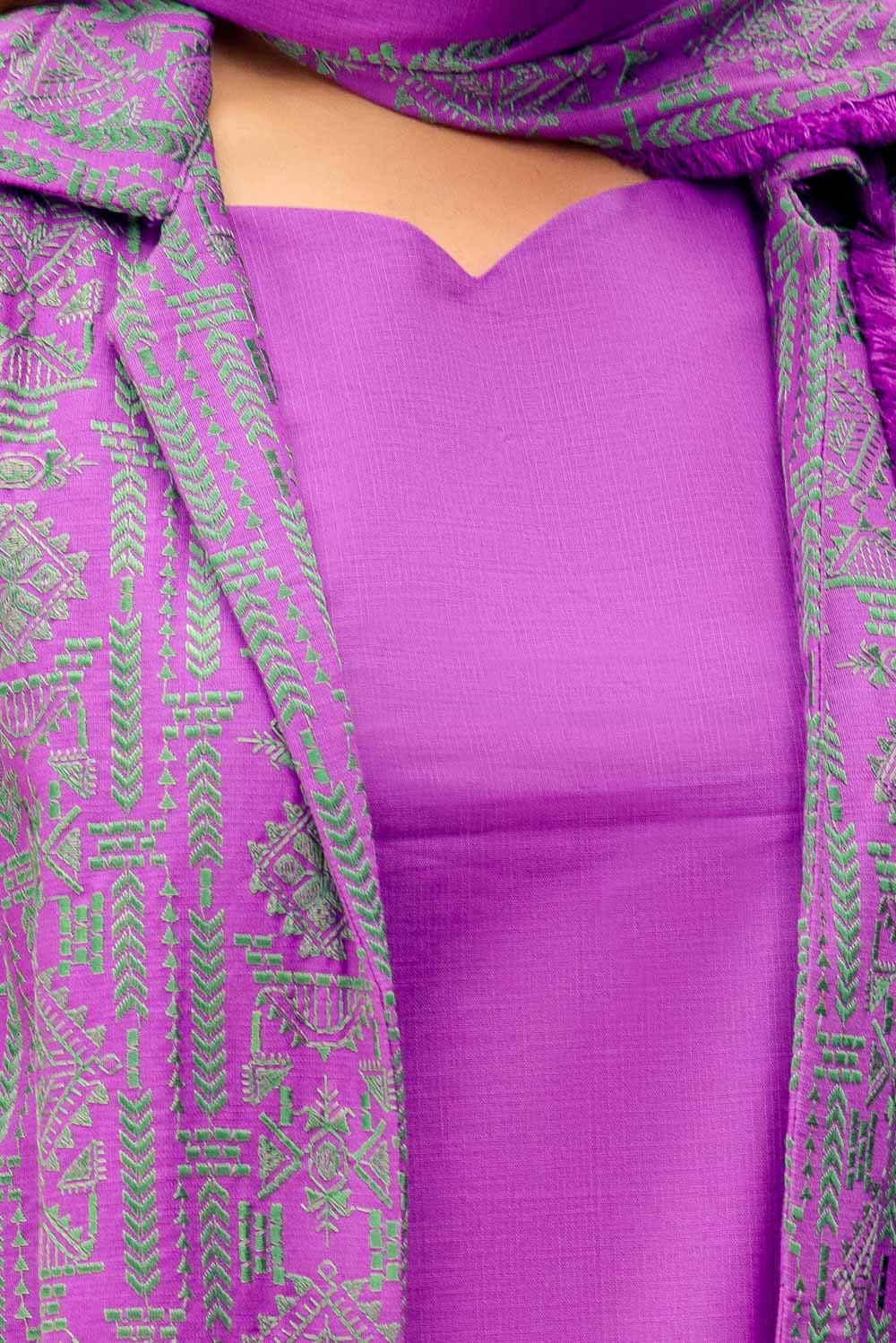 Gul Ahmed | Winter Collection 24 | Khaddar Dupatta K-42017 T - Official Gul Ahmed stockist in UK - Sakeena London