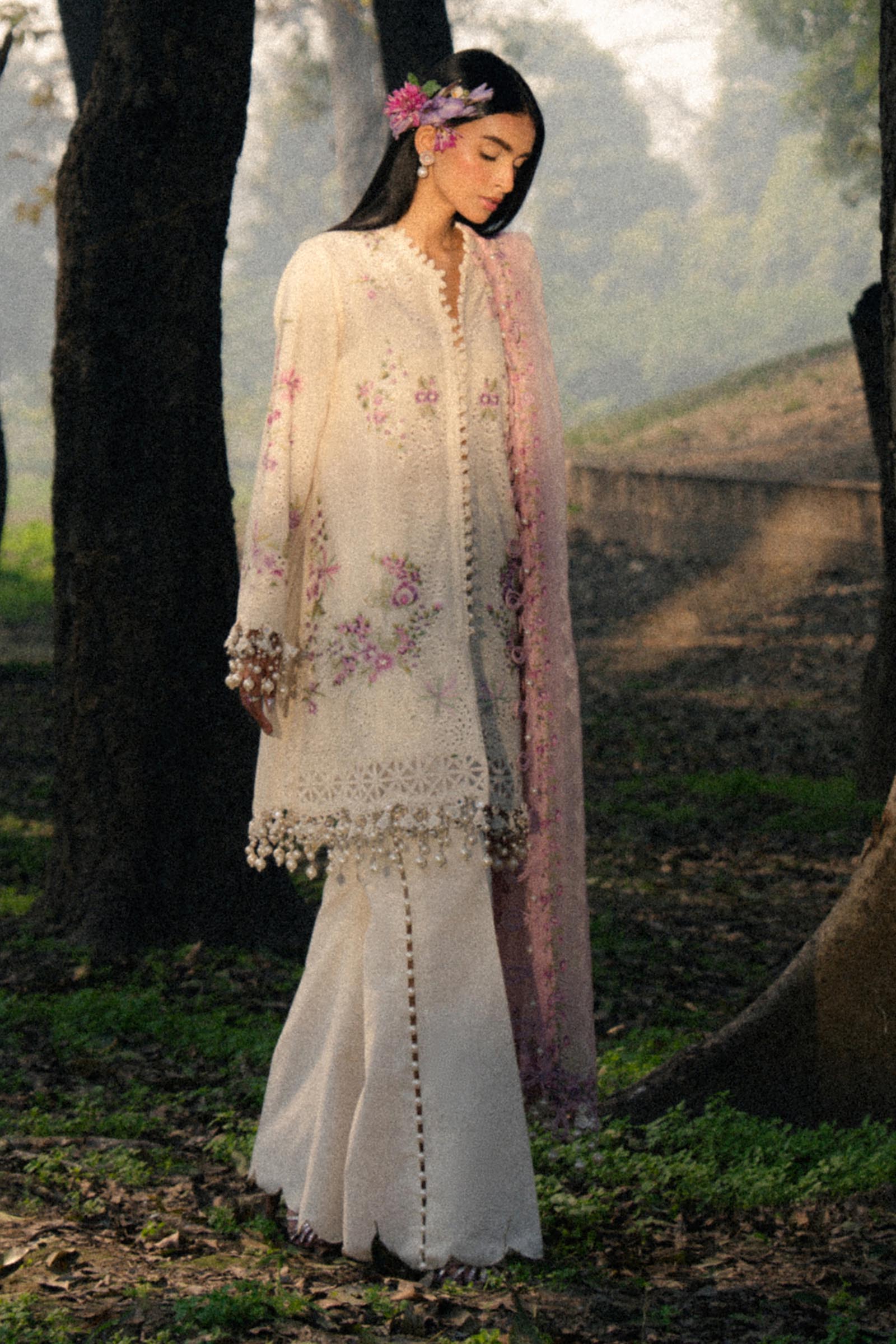 Sana Safinaz | Luxury Lawn 25 | L251-001A-3CT - Official Sana Safinaz stockist in UK - Sakeena London