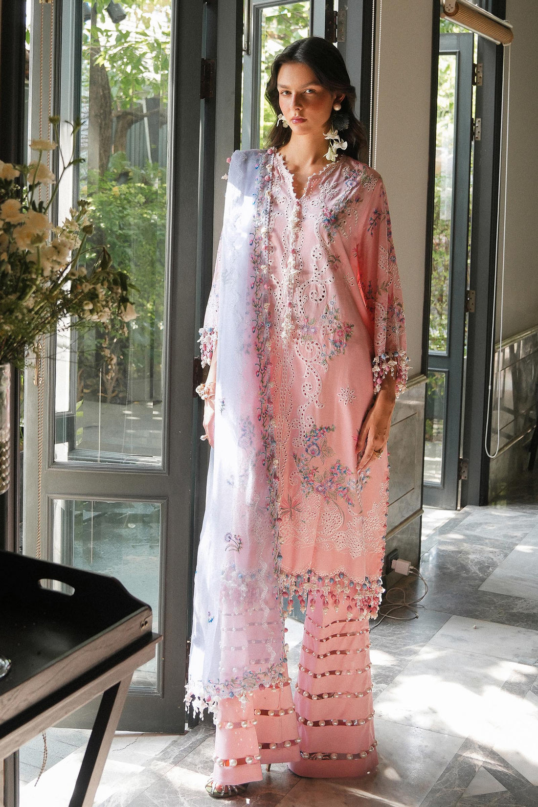 Sana Safinaz | Luxury Lawn 25 | L251-001B-3CT - Official Sana Safinaz stockist in UK - Sakeena London