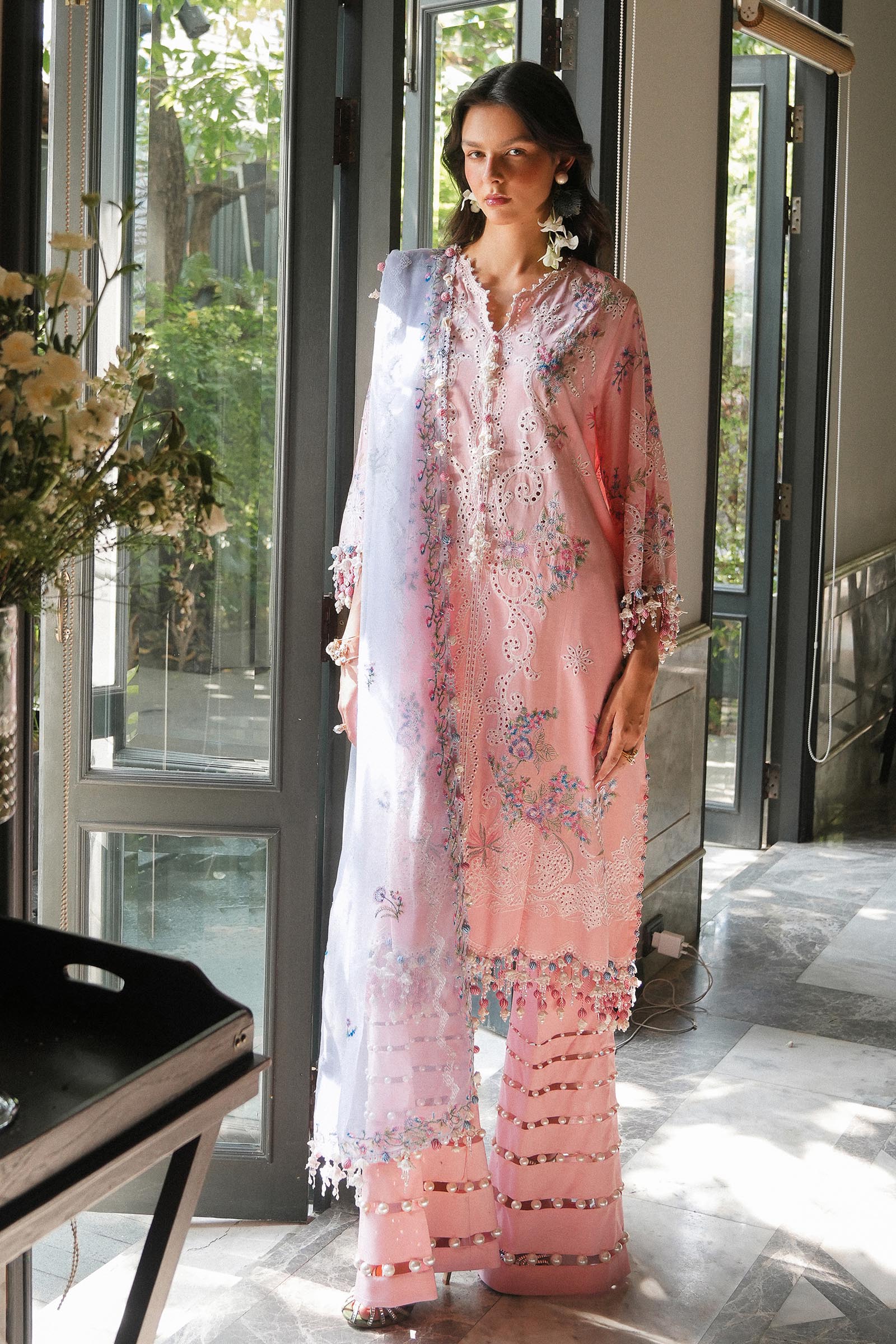Sana Safinaz | Luxury Lawn 25 | L251-001B-3CT - Official Sana Safinaz stockist in UK - Sakeena London