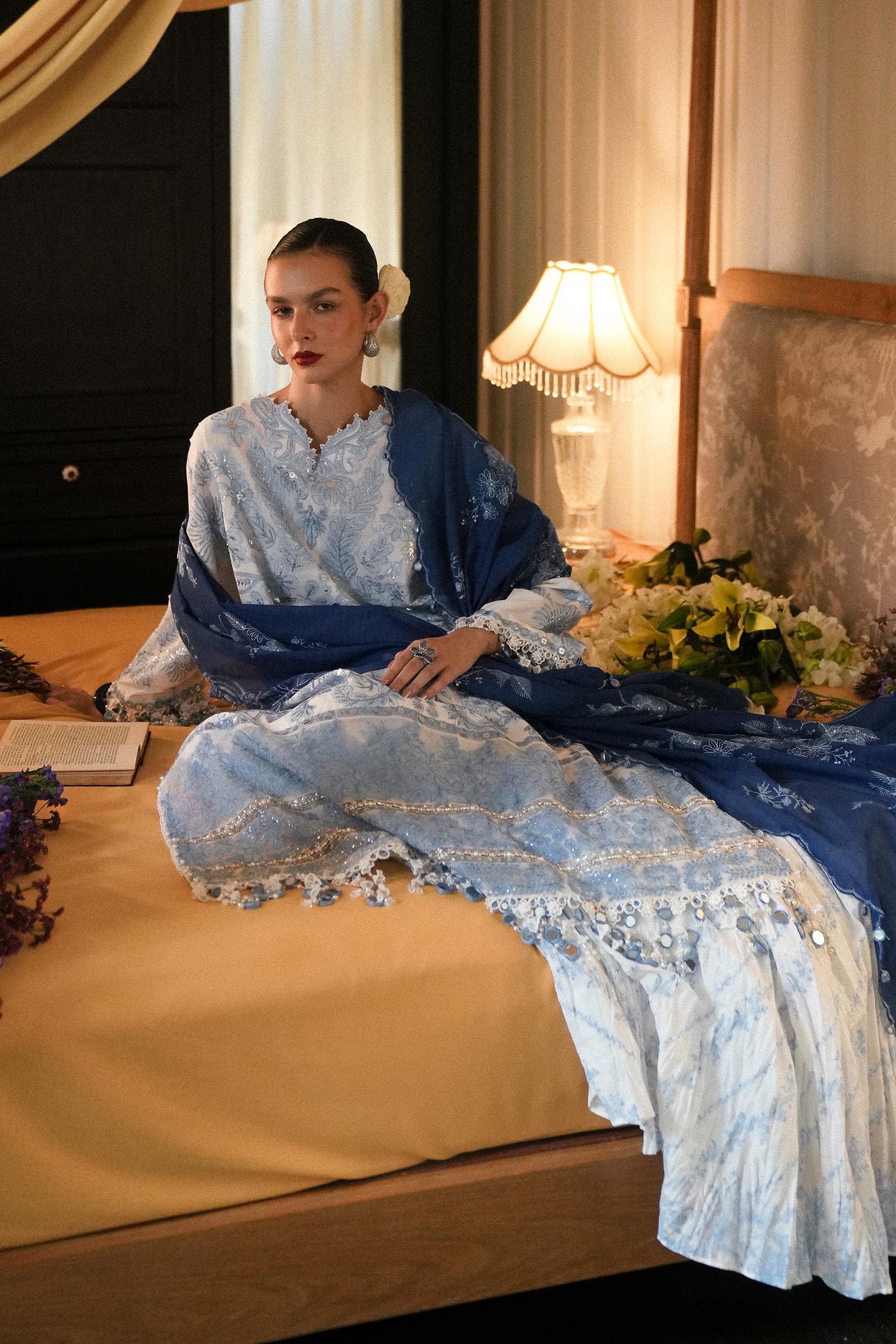 Sana Safinaz | Luxury Lawn 25 | L251-002A-3DI - Official Sakeena London stockist in UK - Sakeena London