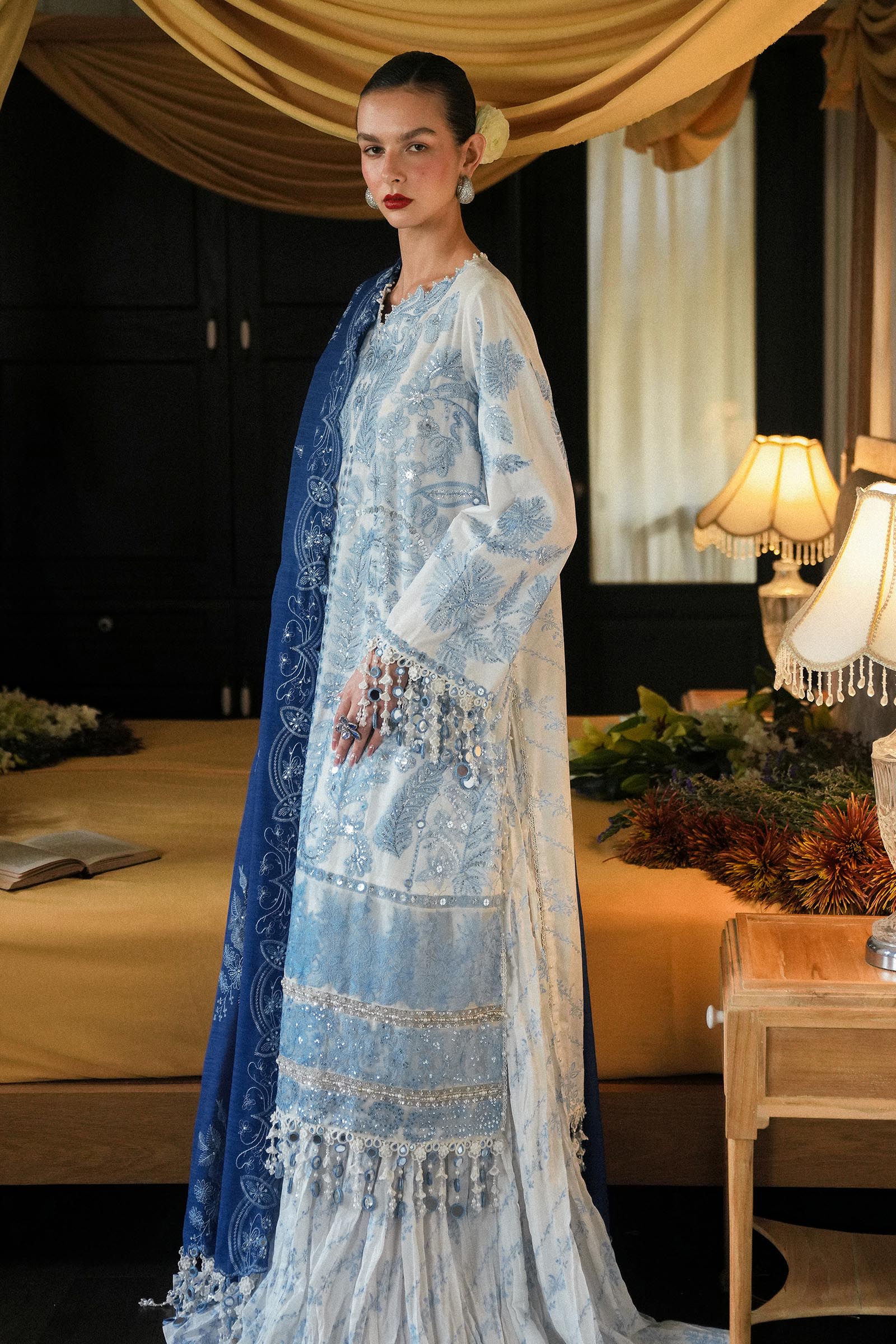 Sana Safinaz | Luxury Lawn 25 | L251-002A-3DI - Official Sakeena London stockist in UK - Sakeena London
