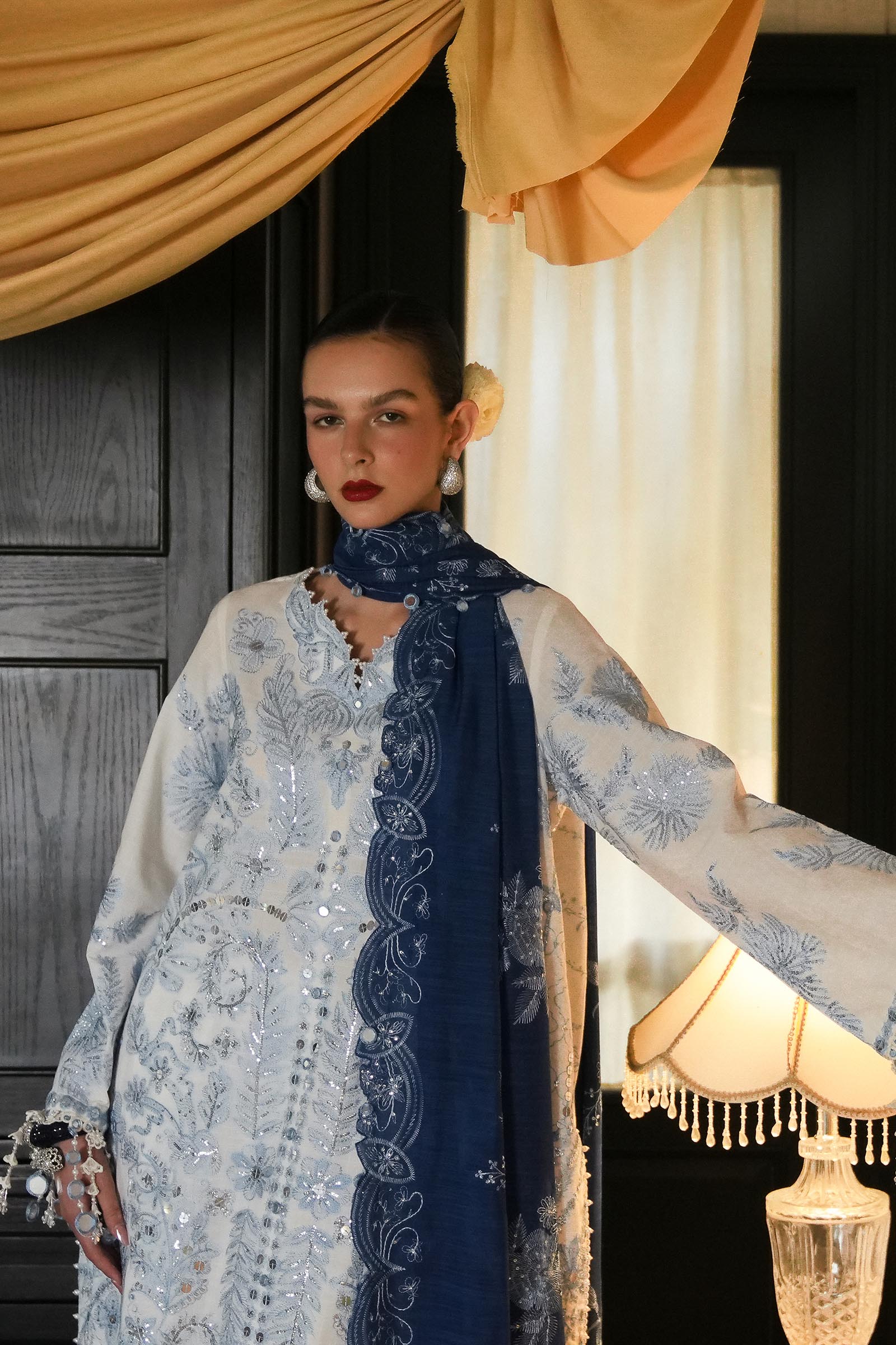 Sana Safinaz | Luxury Lawn 25 | L251-002A-3DI - Official Sakeena London stockist in UK - Sakeena London