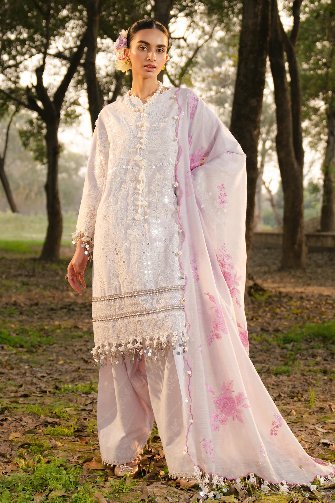 Sana Safinaz | Luxury Lawn 25 | L251-002B-3DI - Official Sana Safinaz stockist in UK - Sakeena London